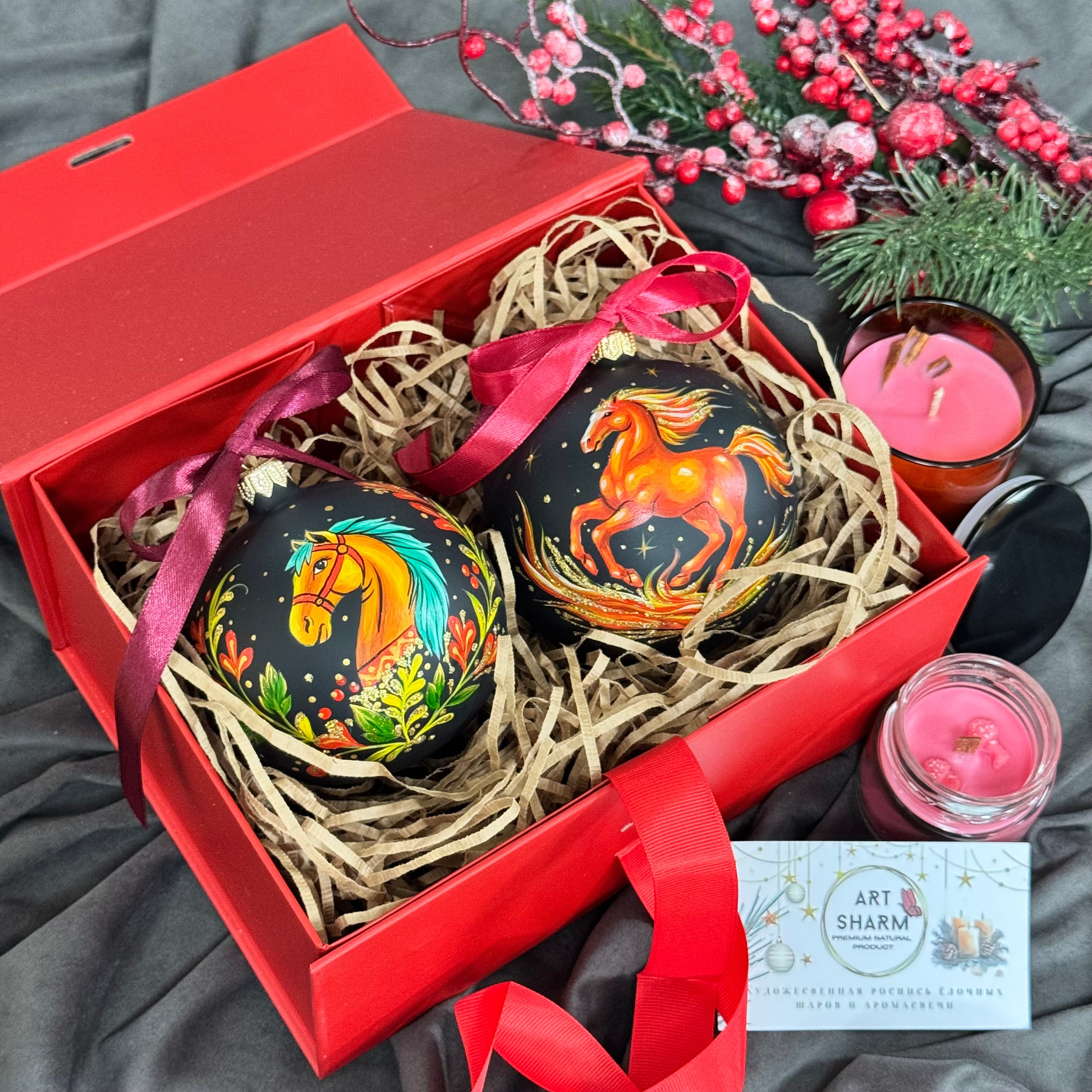 Аромасвечи и наборы. Художественная ручная роспись елочных шаров, корпоративные подарки и восковые аромасвечи