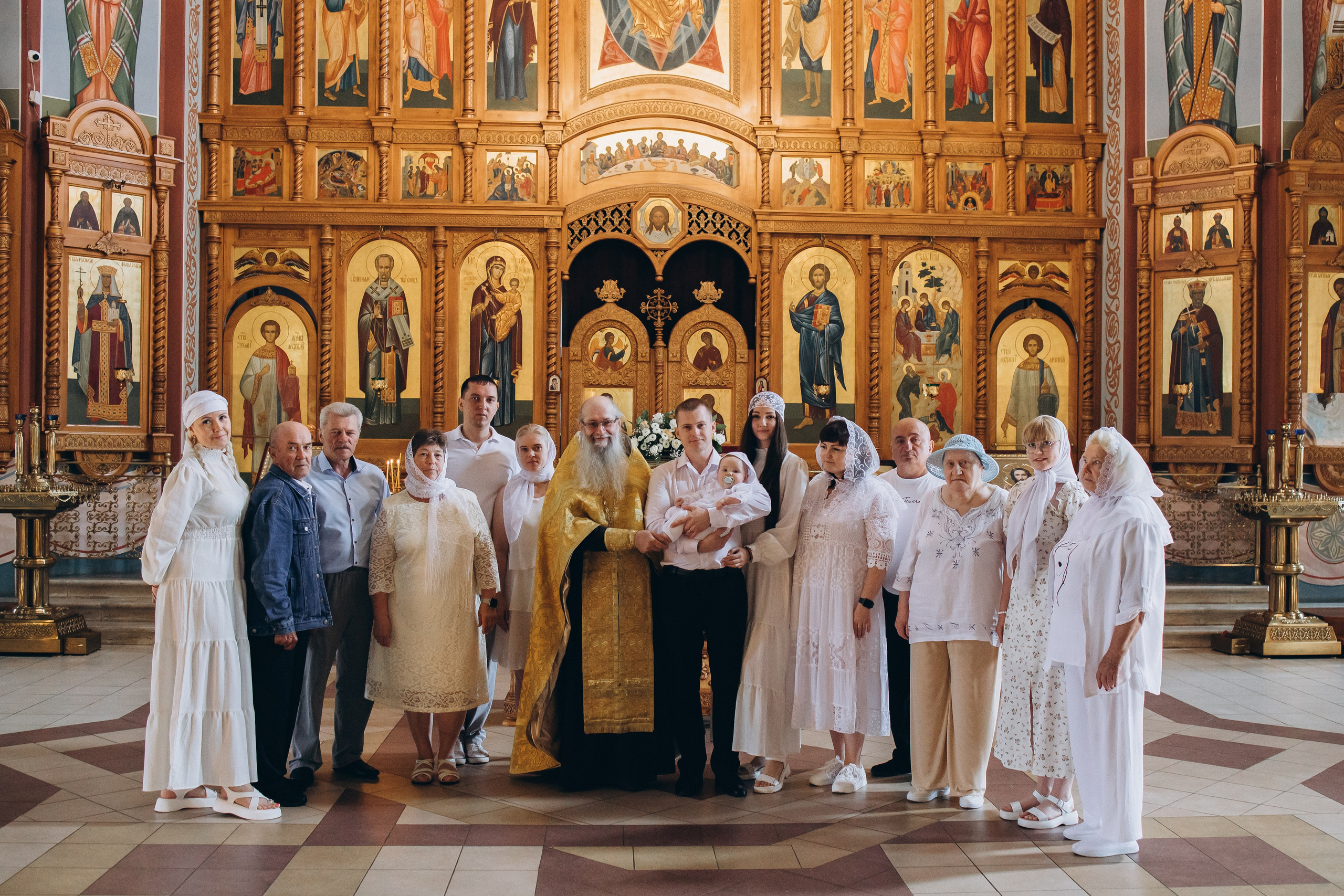 Таинство Крещения Деи в церкви Троицы Живоначальной в Карабанове. Детский и семейный фотограф в Пушкино, Мытищи, Москва Сергеева Светлана