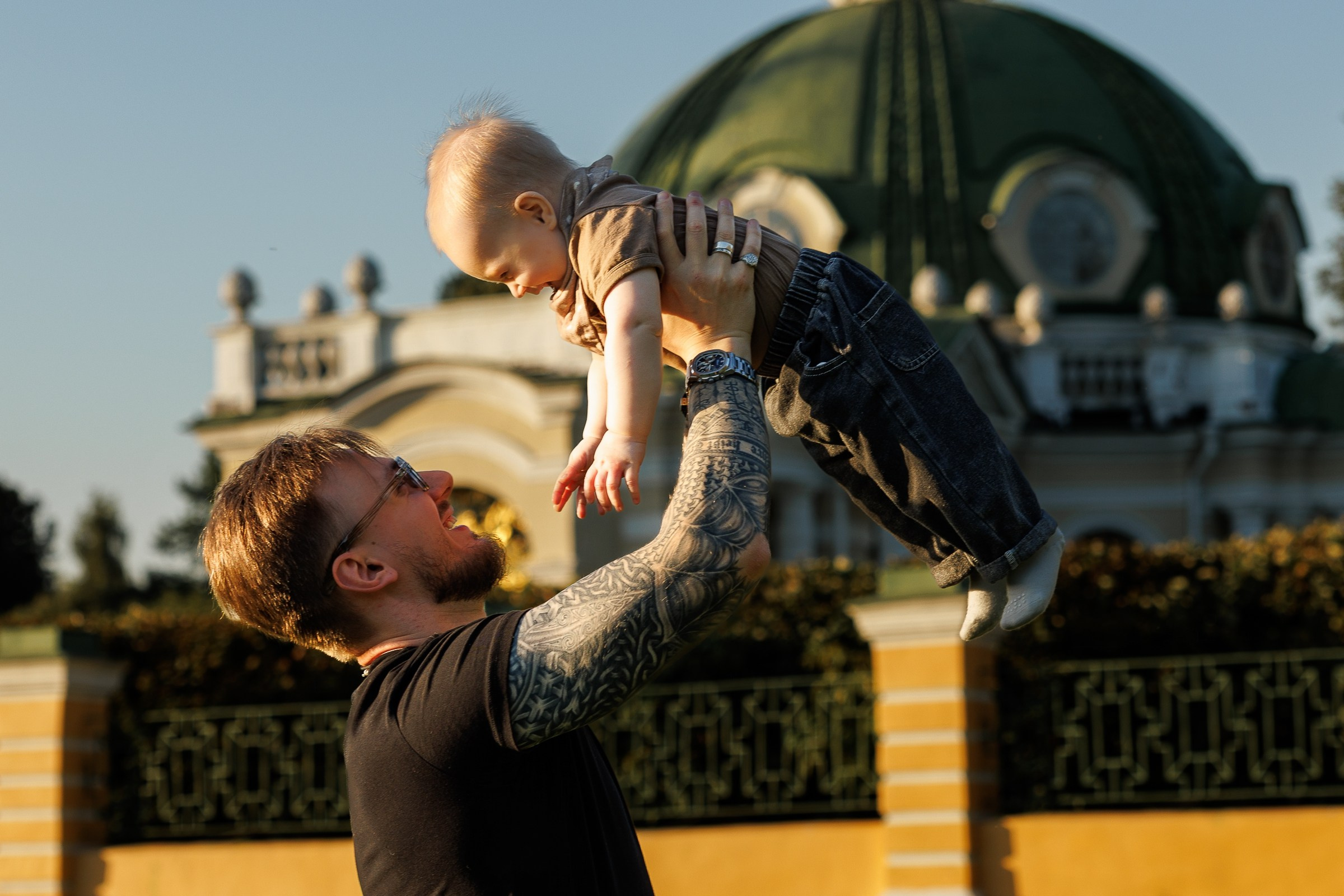 На закате в Кусково. Свадебный и семейный фотограф Савельева Дарья