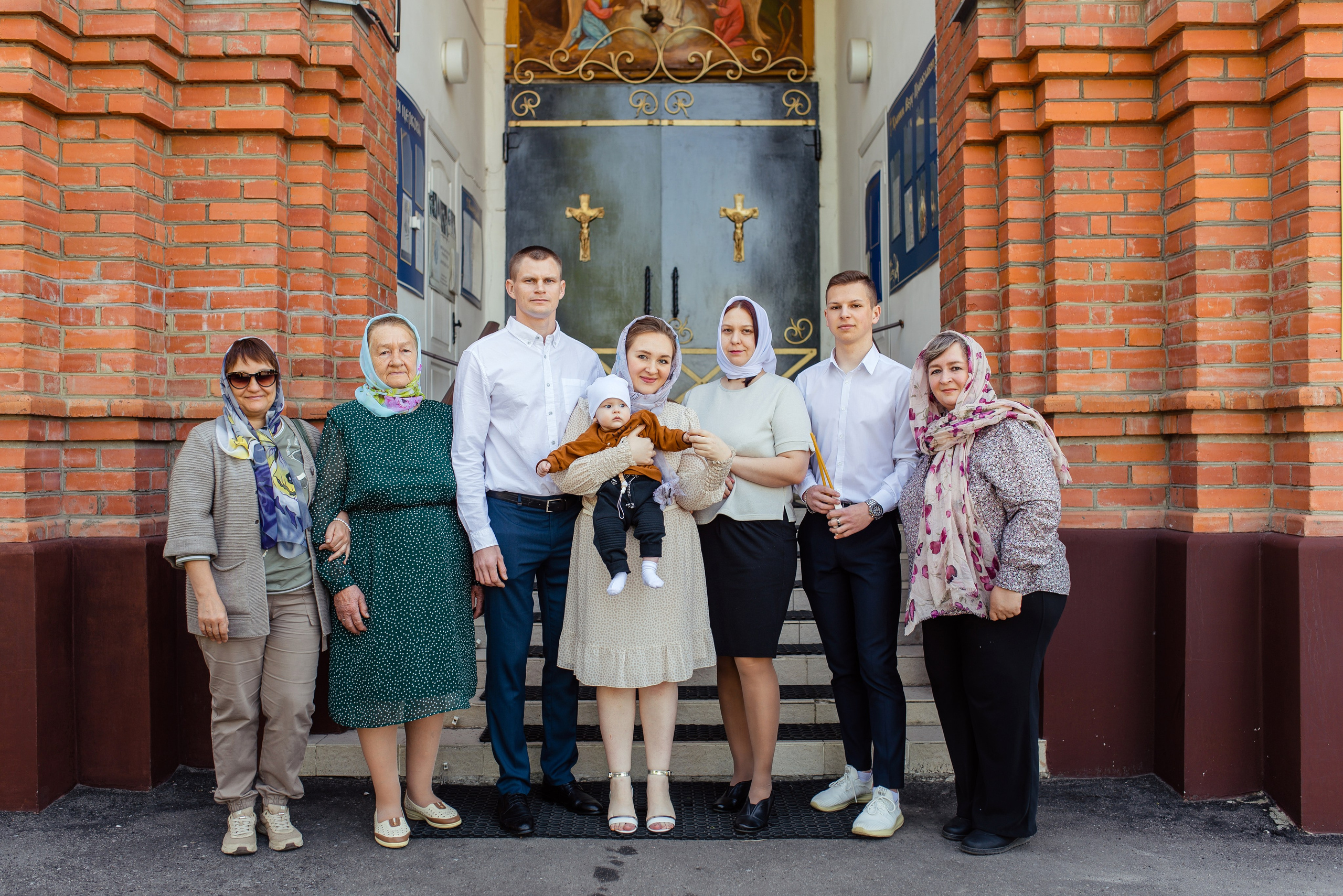 Крещение Кирилла. Церковь Введения во храм Пресвятой Богородицы (Веселовка). Свадебный и семейный Фотограф в Пензе Татьяна Лапоногова