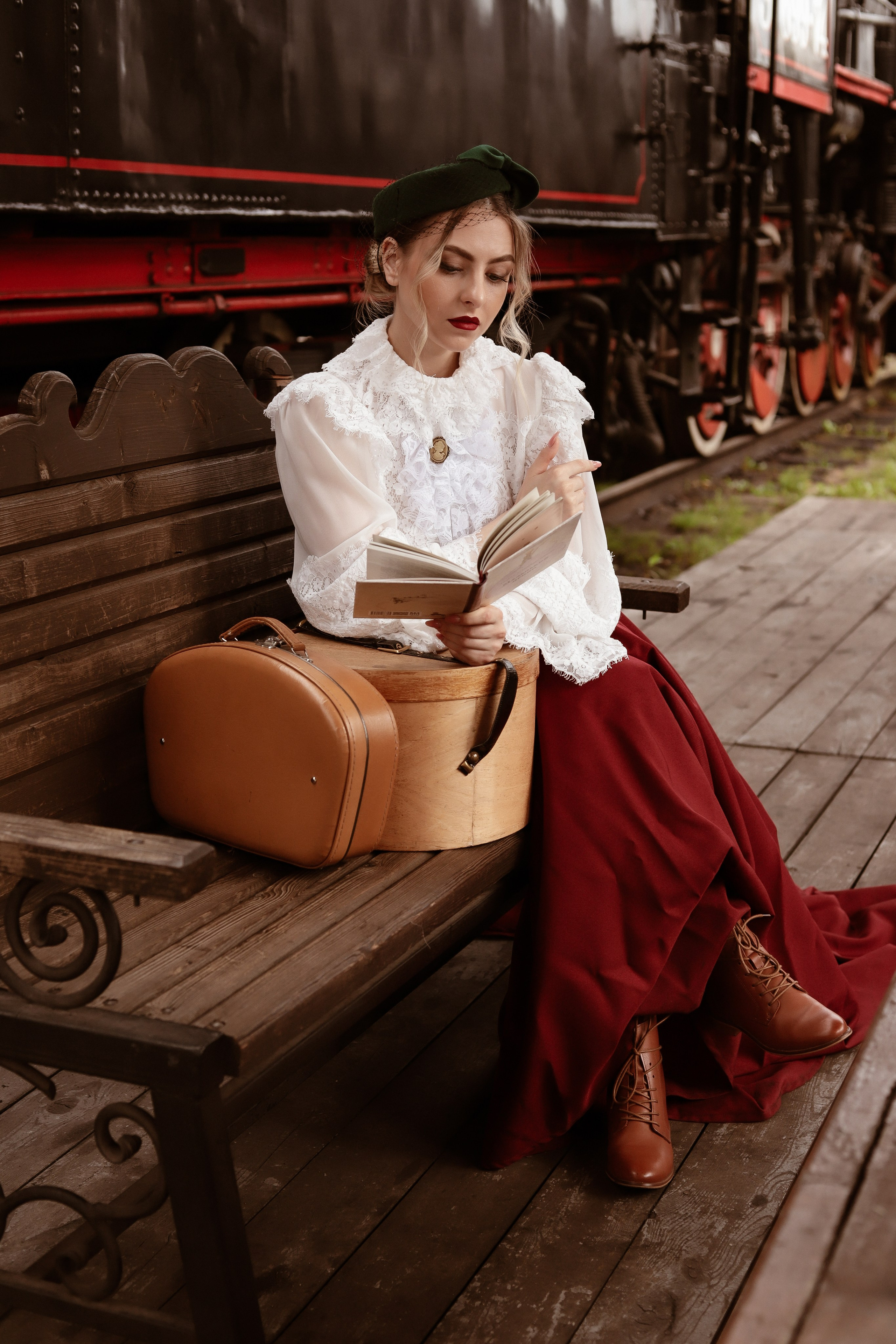 Ретро поезд. Детский и семейный фотограф в Москве