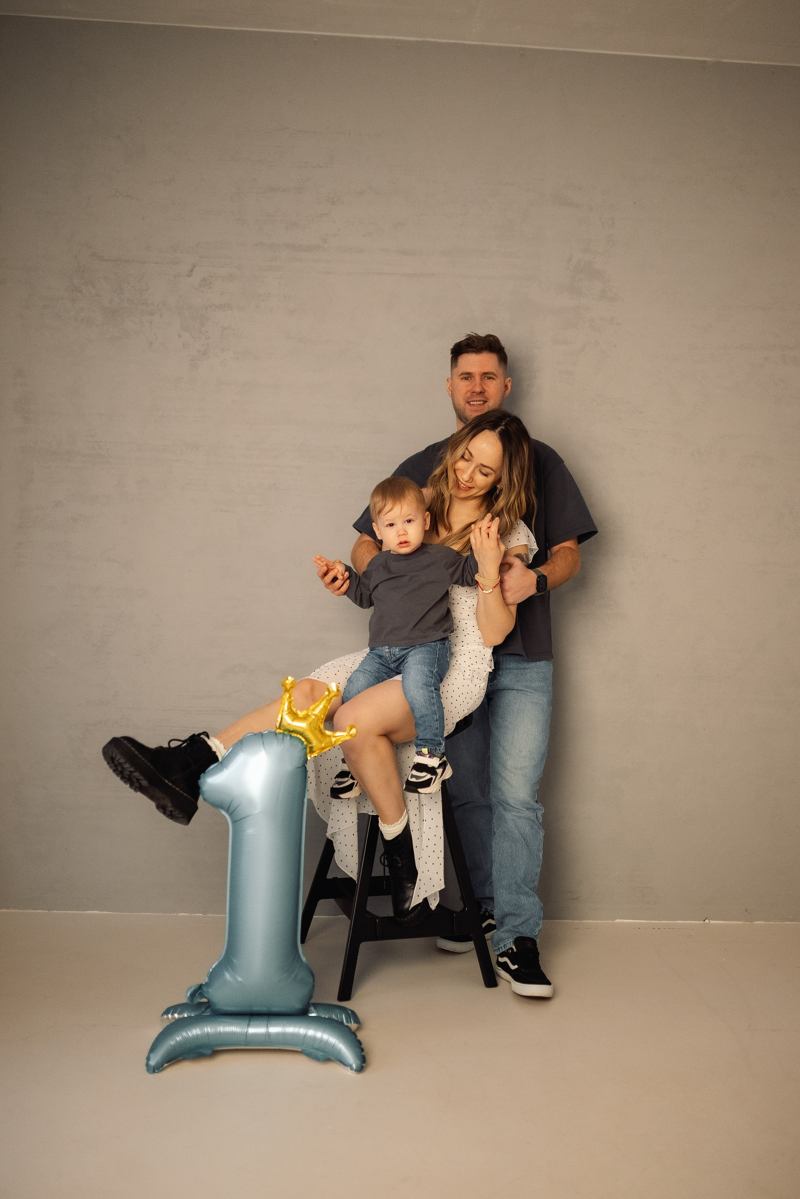 Годовасие с мамой и папой. Семейный и детский фотограф в Щелково Алена Дробот