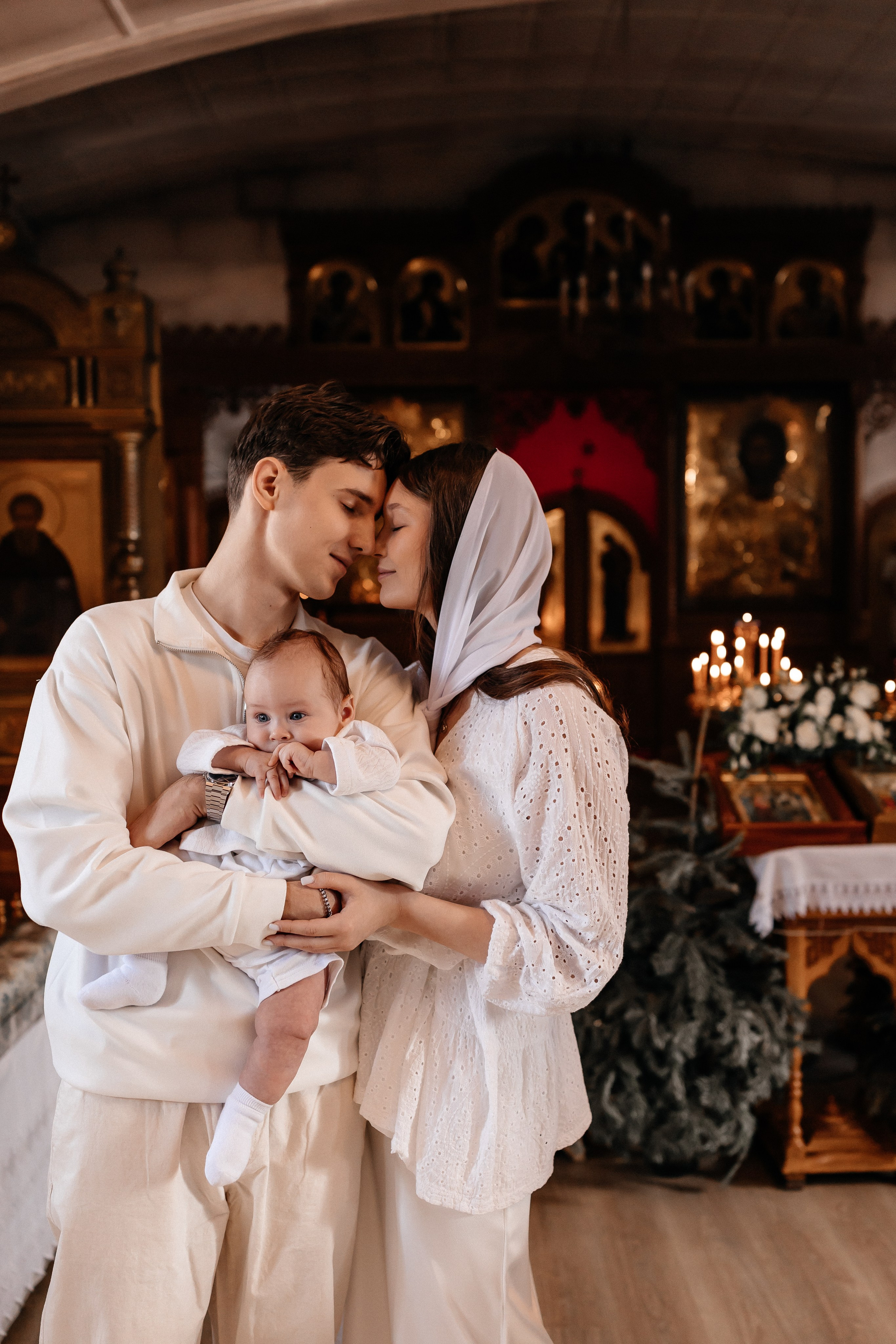 Крещение Артема. Семейный фотограф Минск Усова Ольга