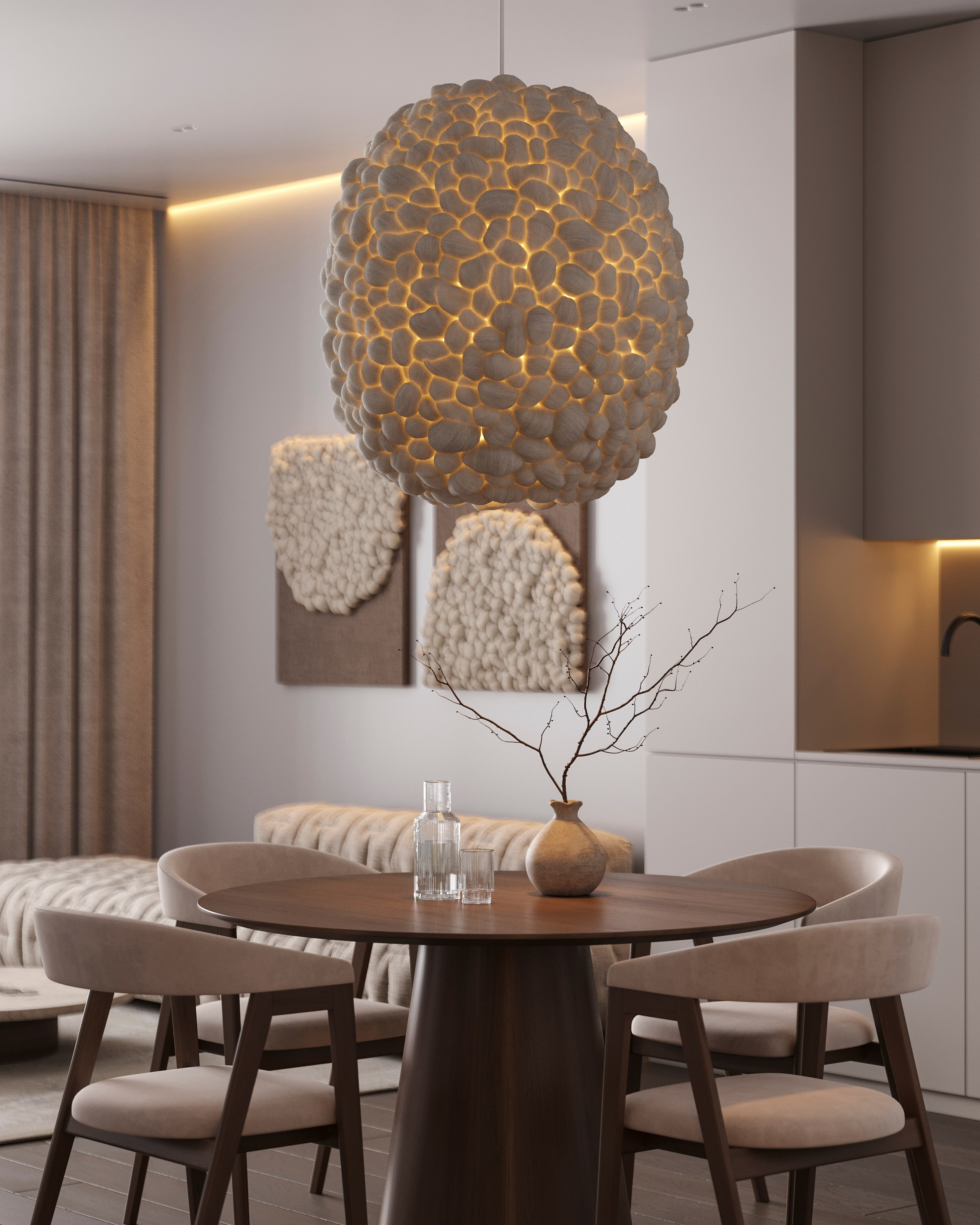 CLOUD MINIMAL | DESIGNER ANNE KIREEVA. Interior Visualization by Valerie Stetyukevich