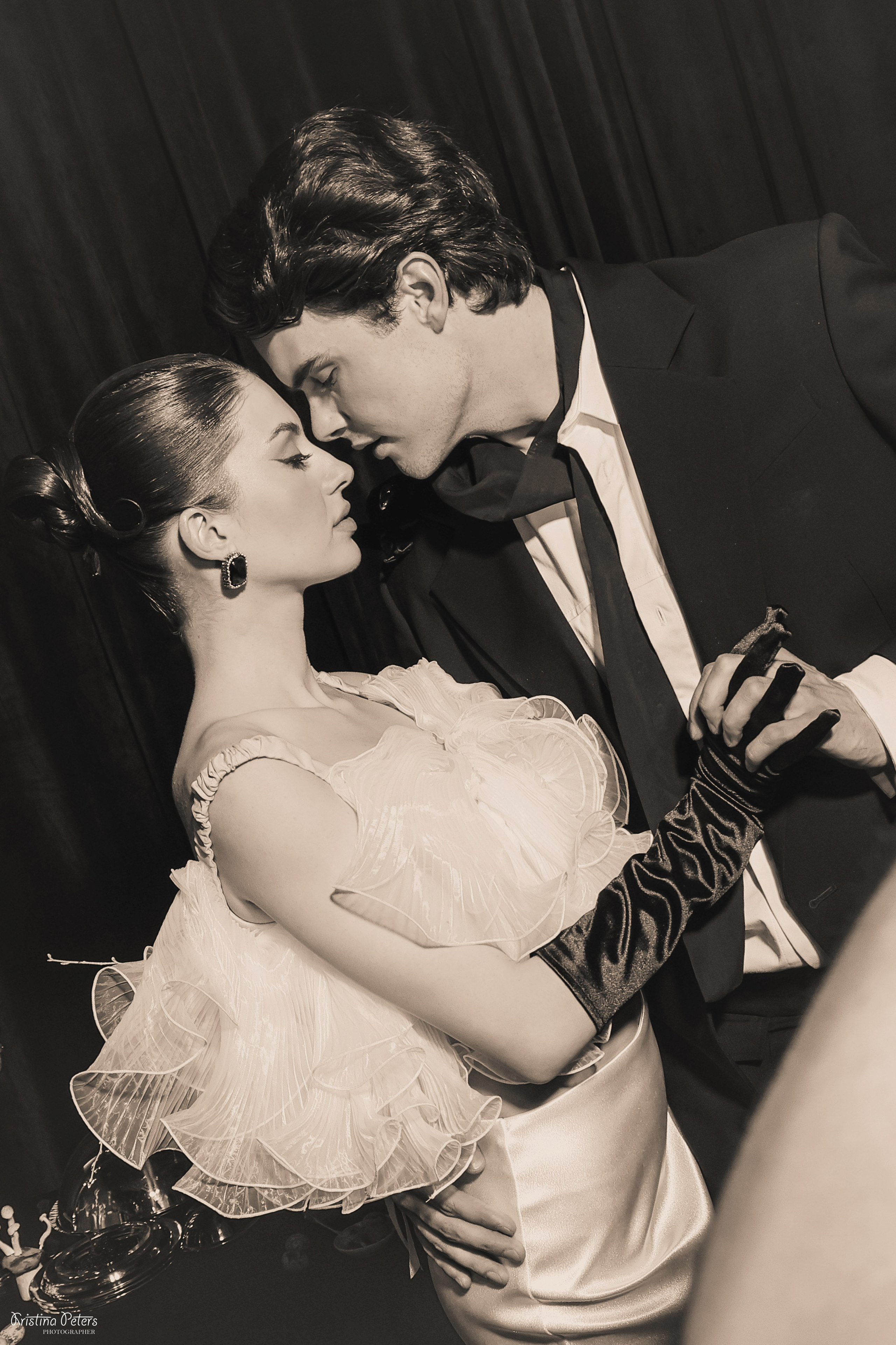 Ретро свадьба черно-белое