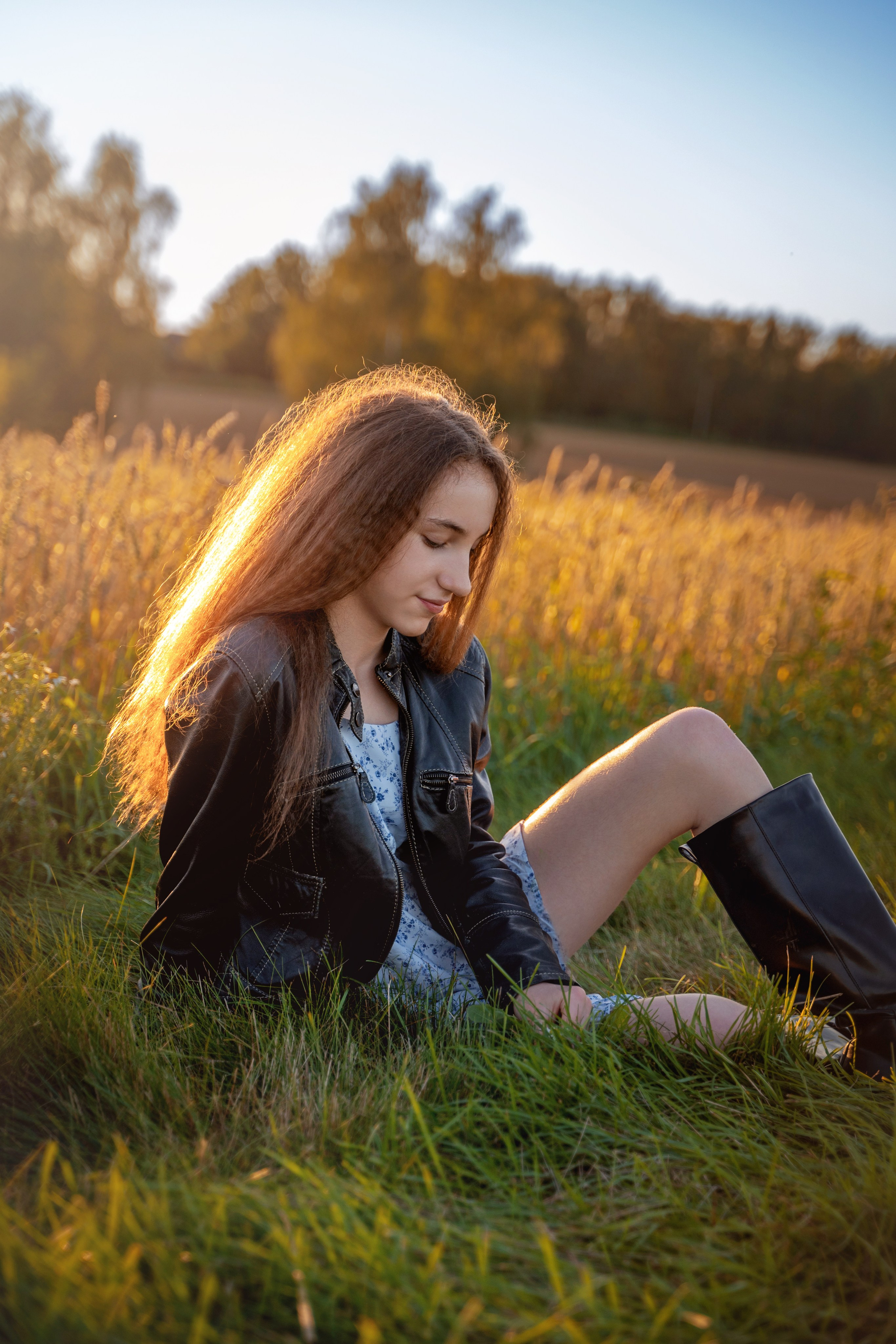 Закат для нее. Выпускные альбомы Москва и МО. Школьный и семейный фотограф