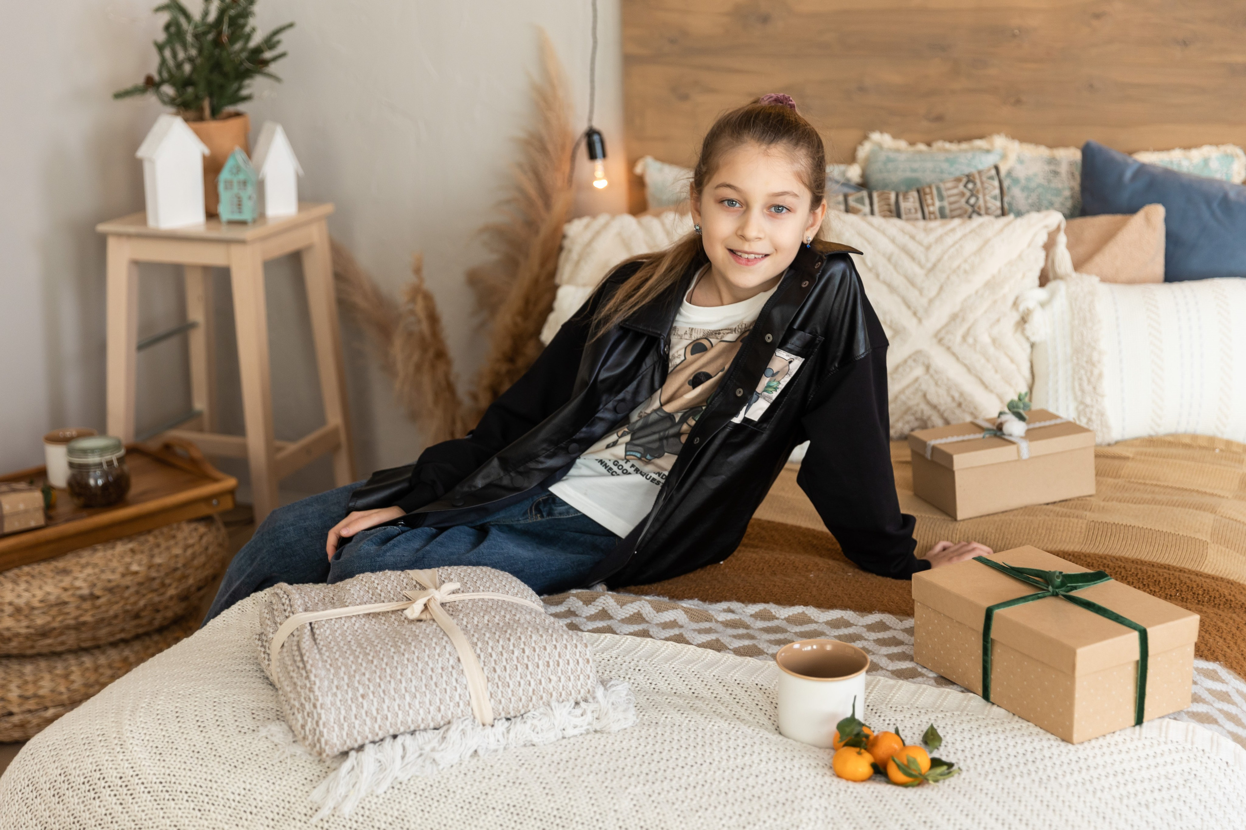 Новогодняя фотосессия в студии 4 класс. Семейный, детский, школьный фотограф в Благовещенске Яна Белоусова