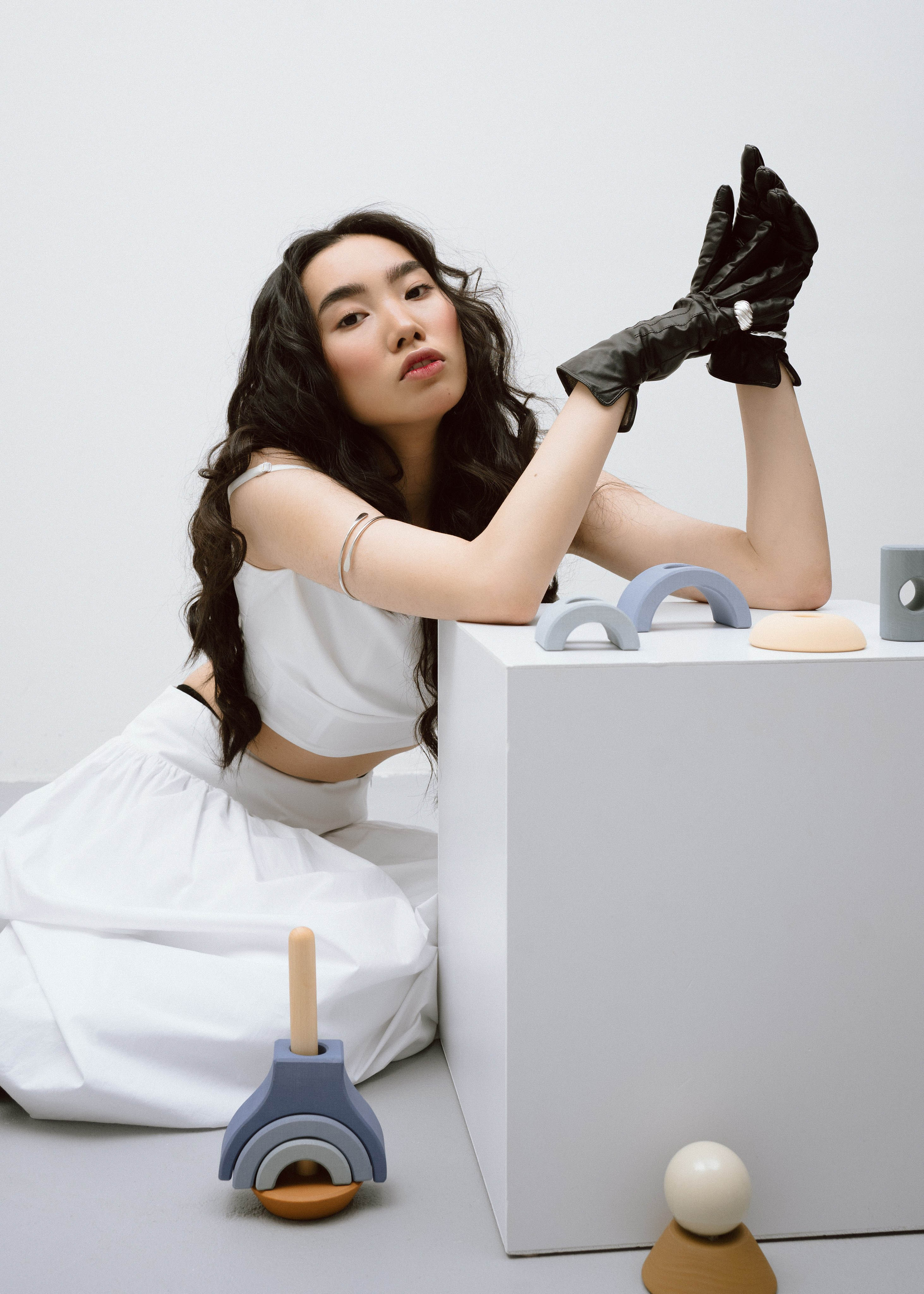 Креативная фотосессия с моделью в фотостудии в СПб