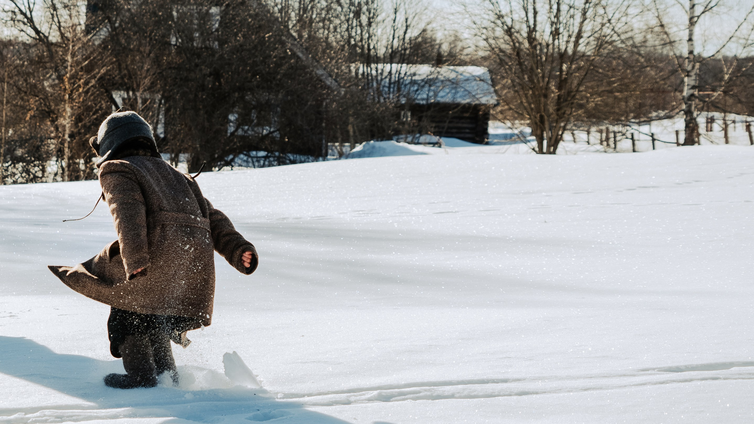 На съемках фильма «Июньская полынь». Мария Колесникова