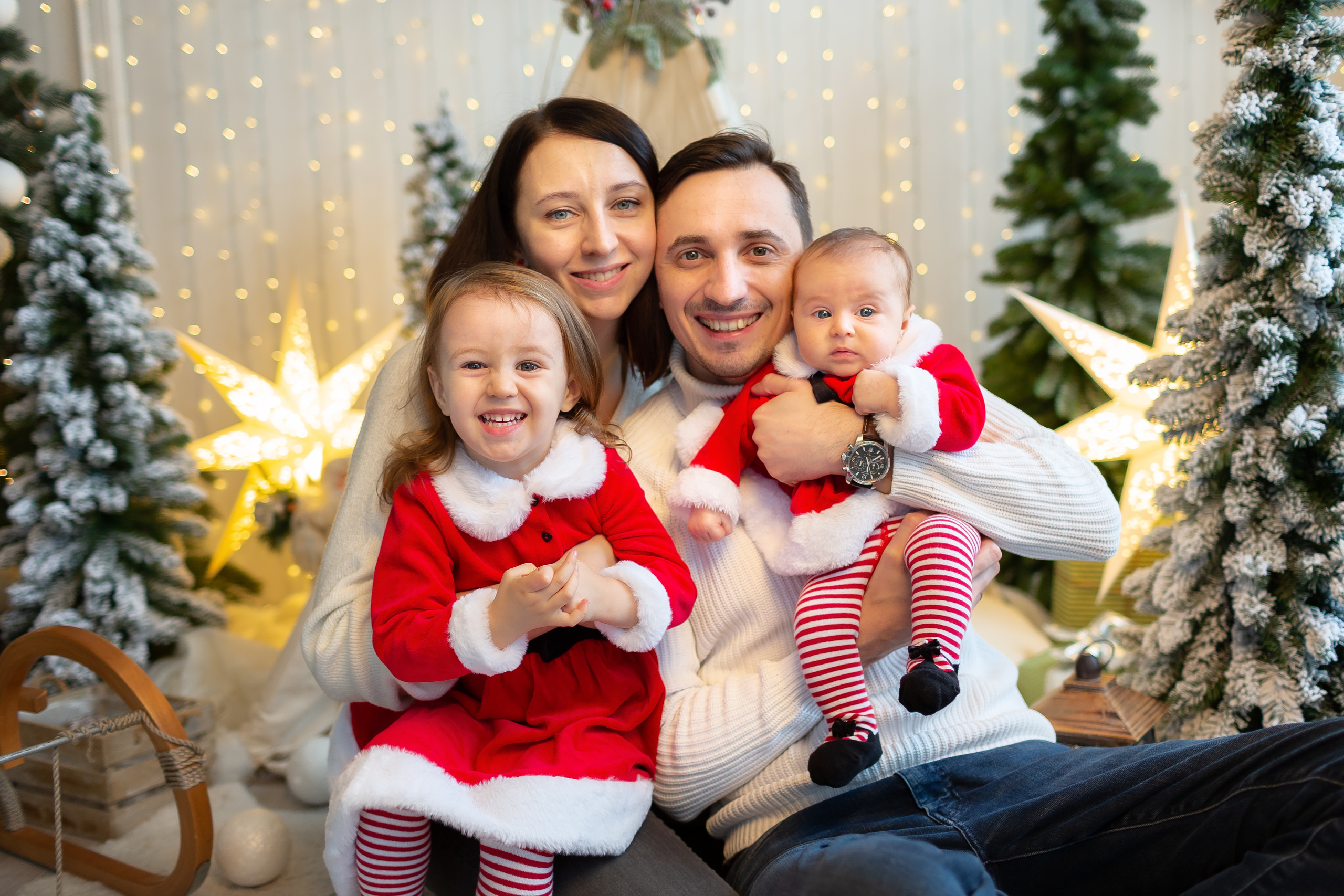 Марина и Андрей — счастливое семейство. Фотограф Иван Скрыльков