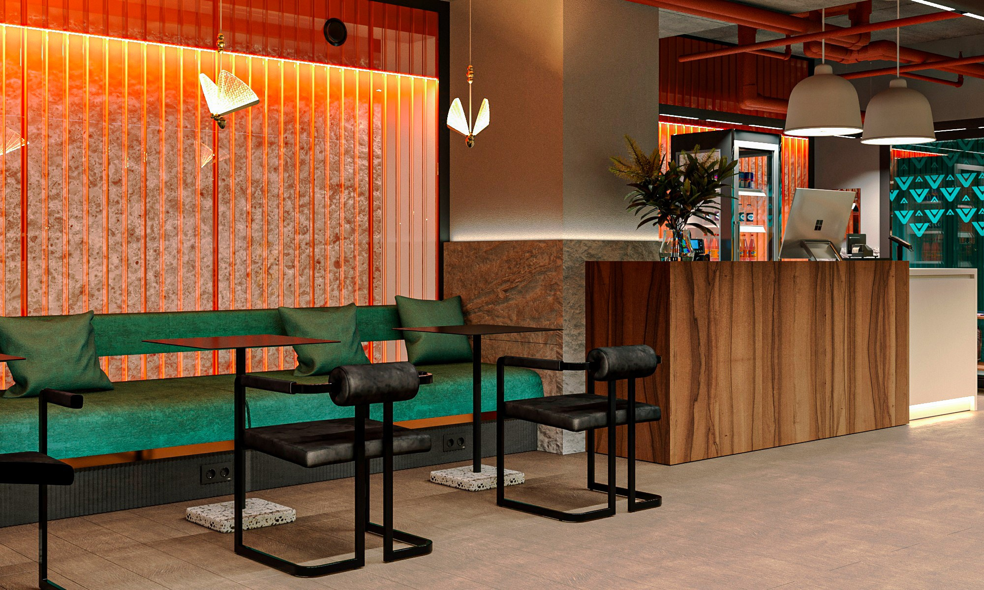 Клиентская Автомоечно-детейлингого комплекса IMallCarwash, г. Пермь. Дизайн интерьера и экстерьера в Санкт-Петербурге Яна Емельянова