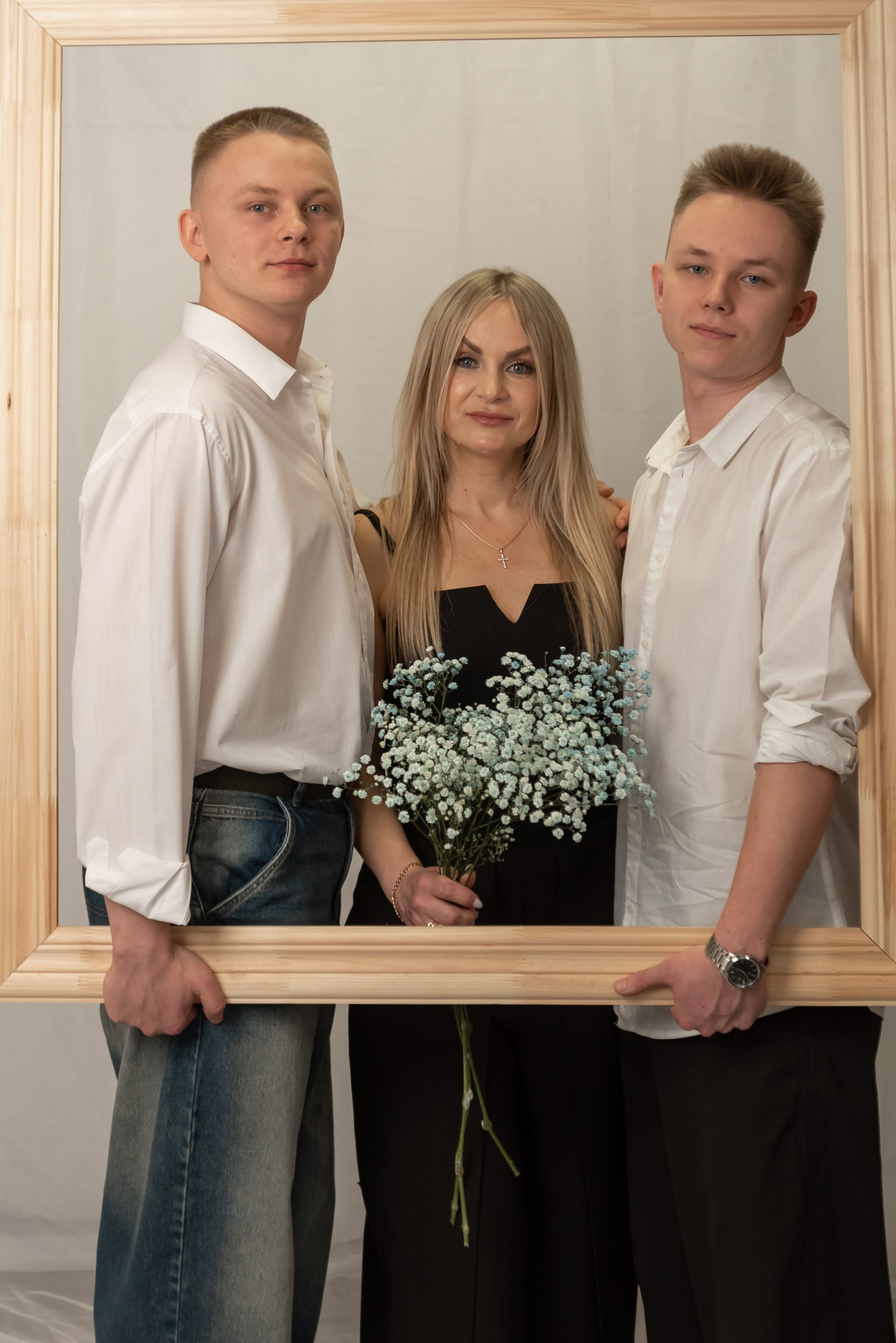 Семейная съемка в студии. Фотограф Тула творческие фотосессии недорого Ольга Ромашина