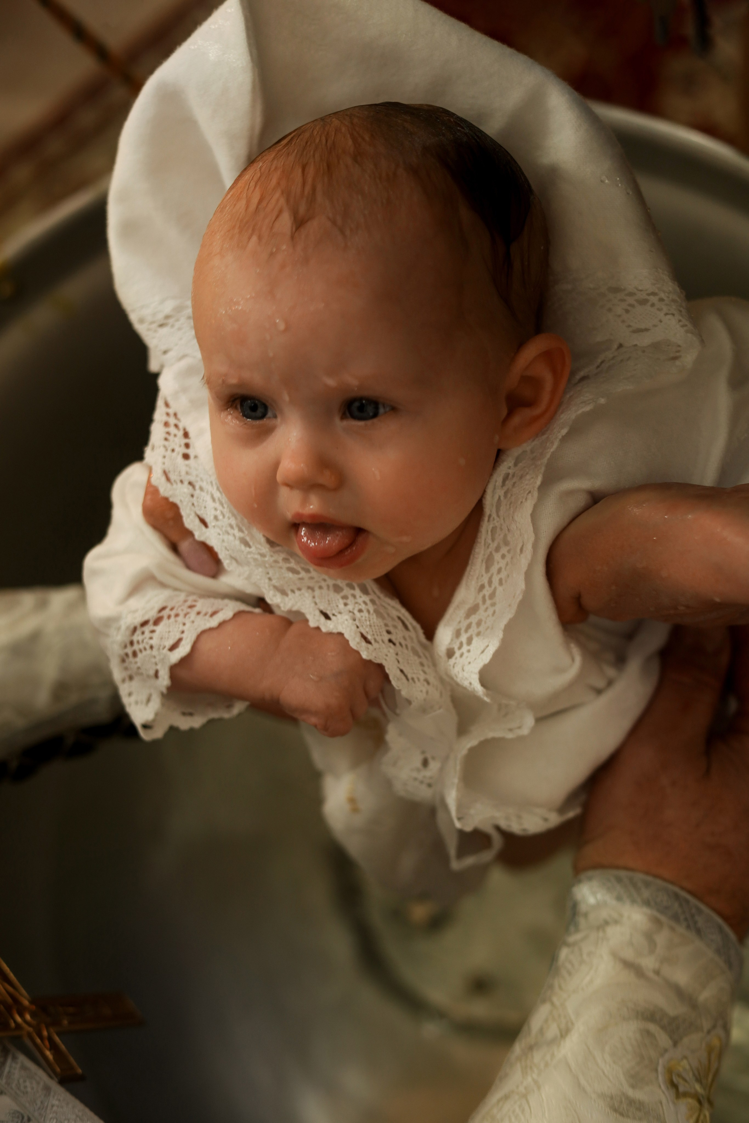 Таинство крещения. Фотограф новорожденных Саратов