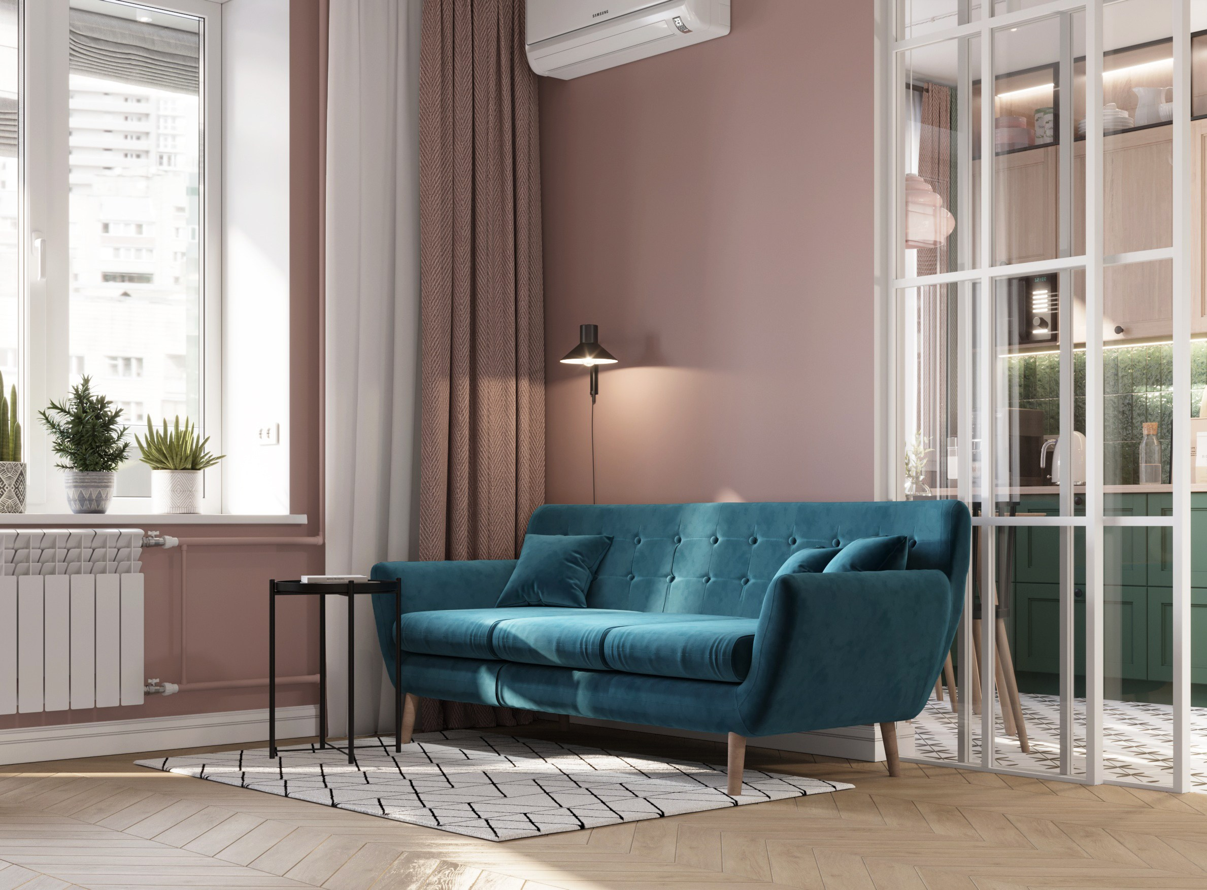 Визуализация квартиры в районе Царицыно. Москва. Заказать 3d визуализацию интерьеров — Дарья Веденёва