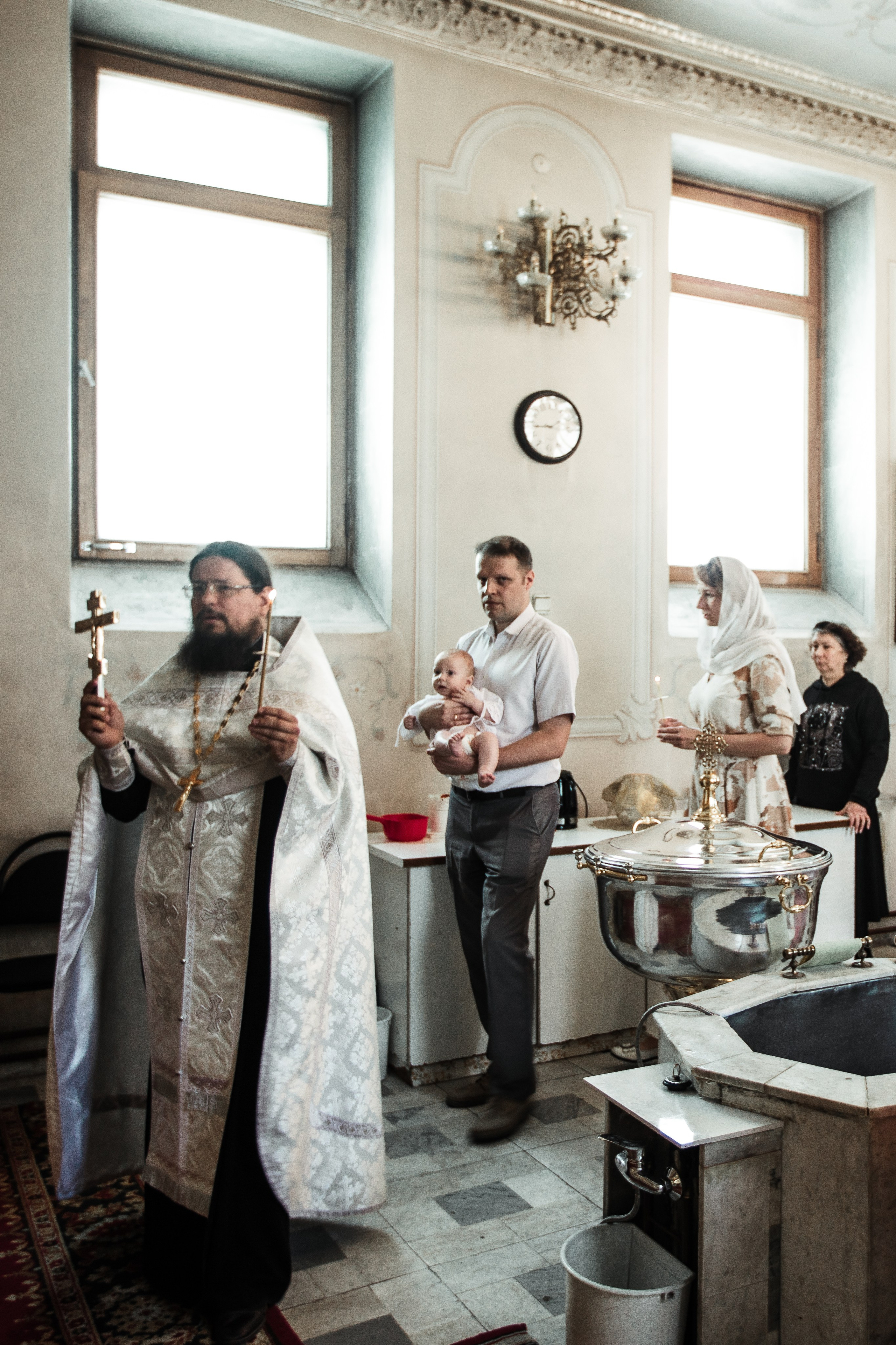 Крещение Николая в Елоховском Соборе. Фотосессии в Москве - фотограф Неонилла Ленко