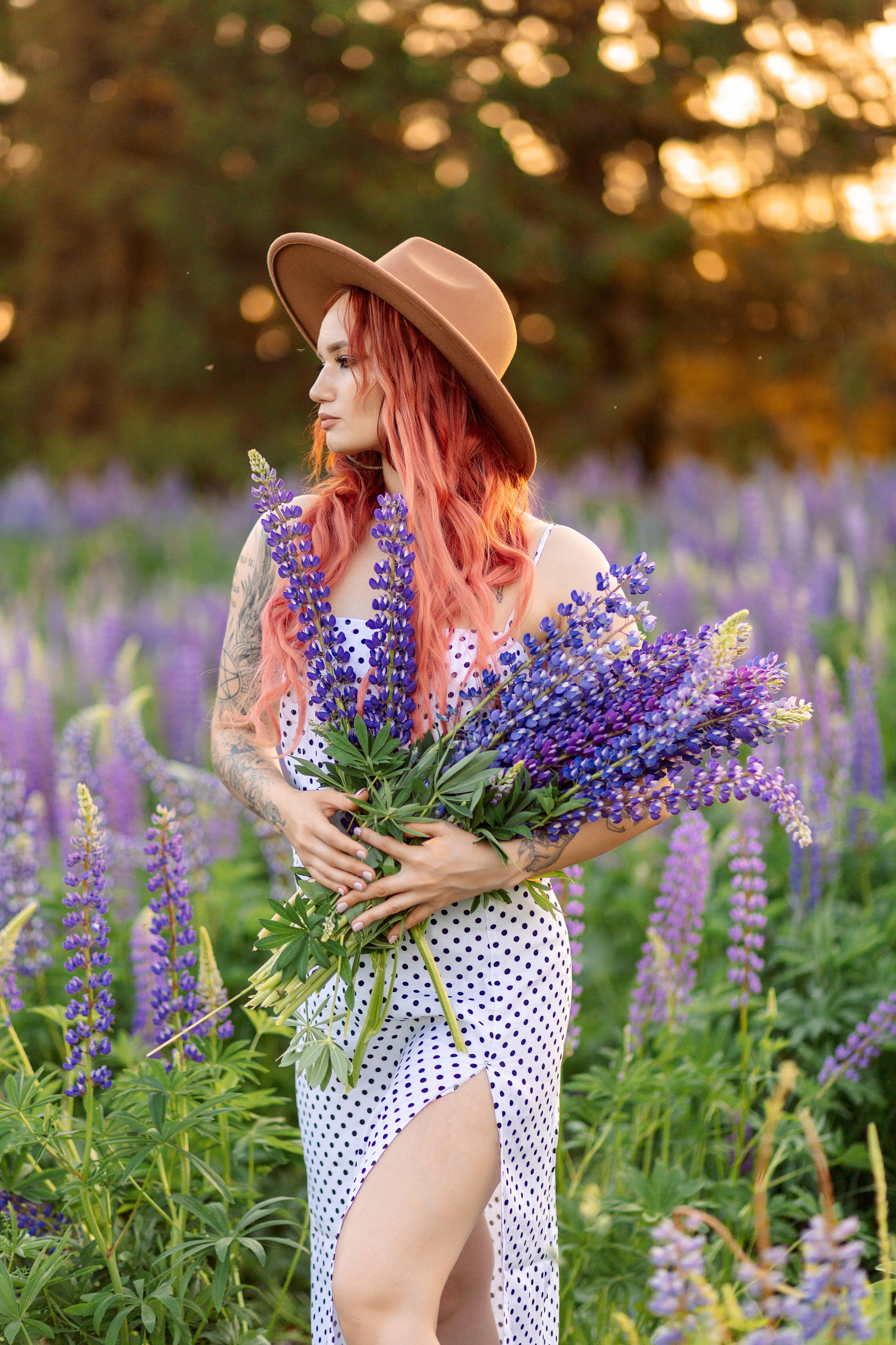 Люпиновая Фотосессия на закате. Профессиональный фотограф в Ижевске Леша Петров