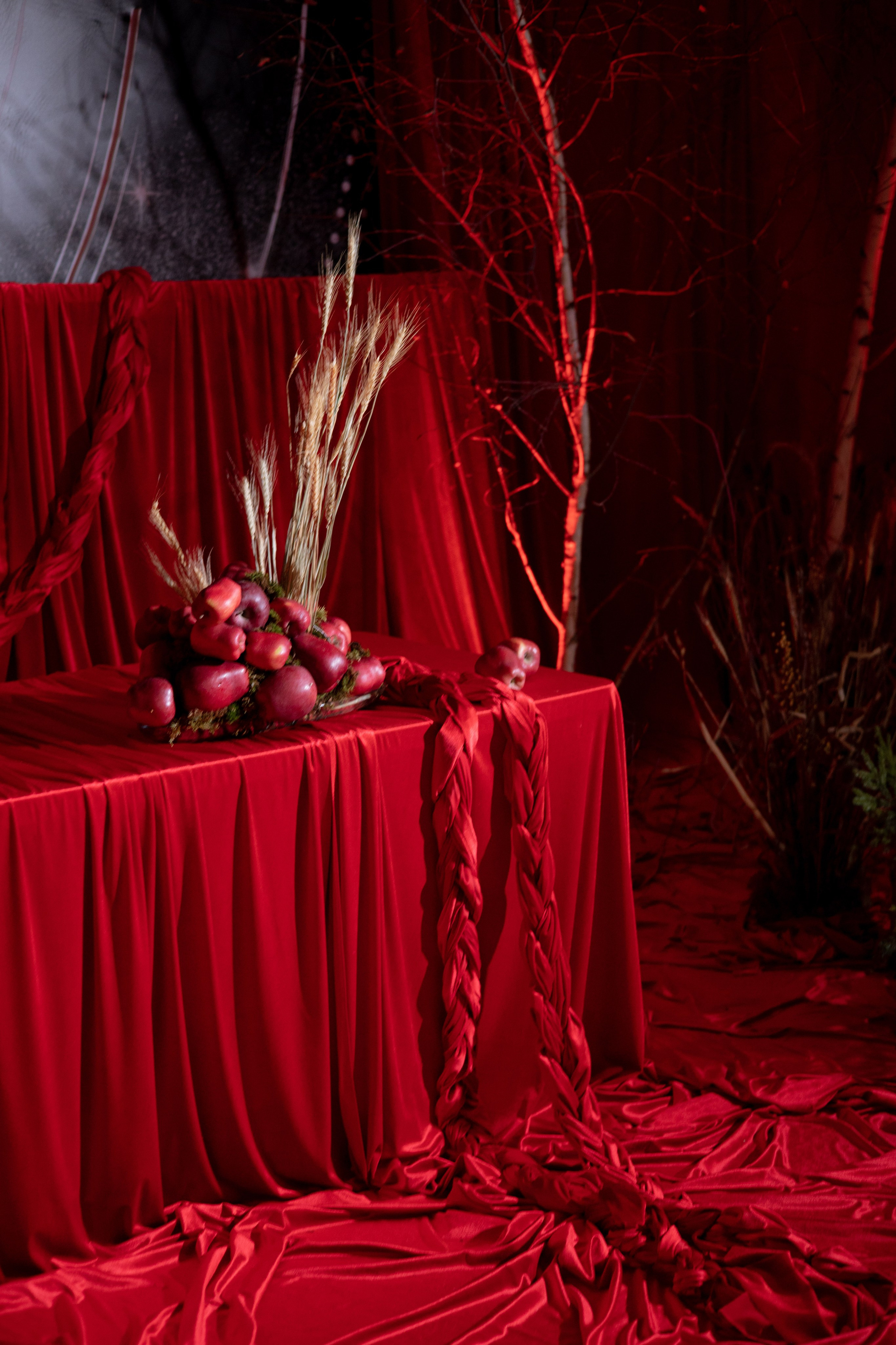 Новогодний корпоратив в фольклорном стиле. Особняк Лемана. Оформление свадеб, декор свадеб Вера Маркова, Москва