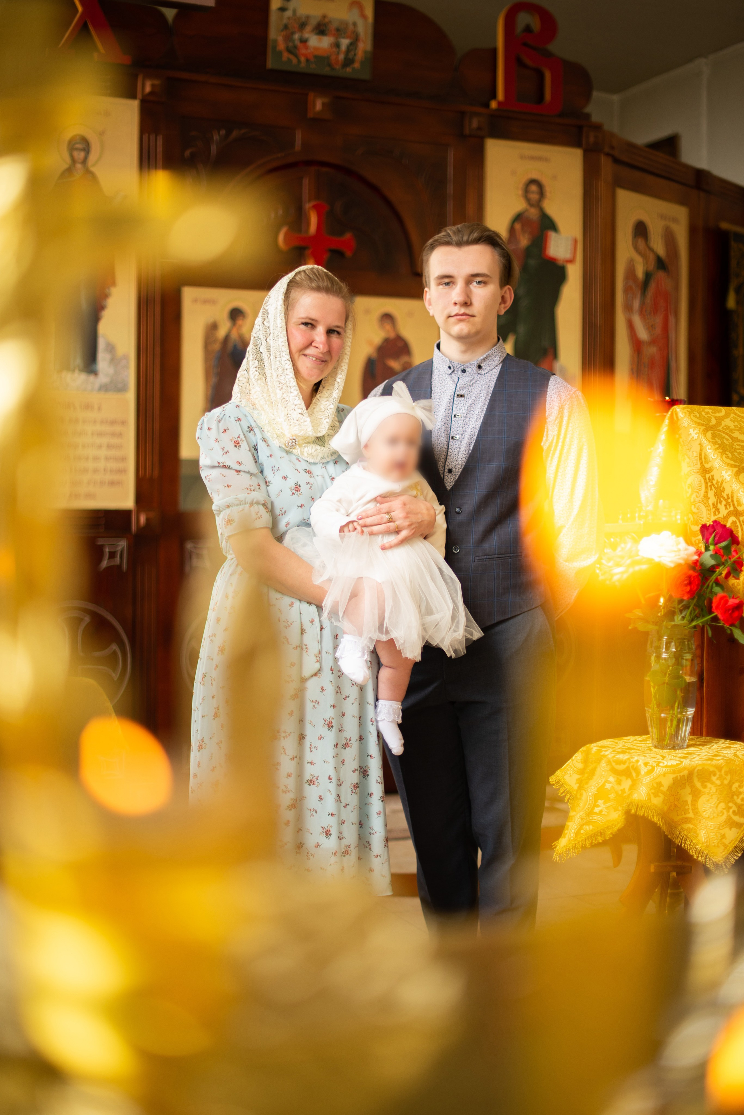 Таинство крещения Катюши. Свадебный, семейный и портретный фотограф в Суворове Анастасия Седыкин