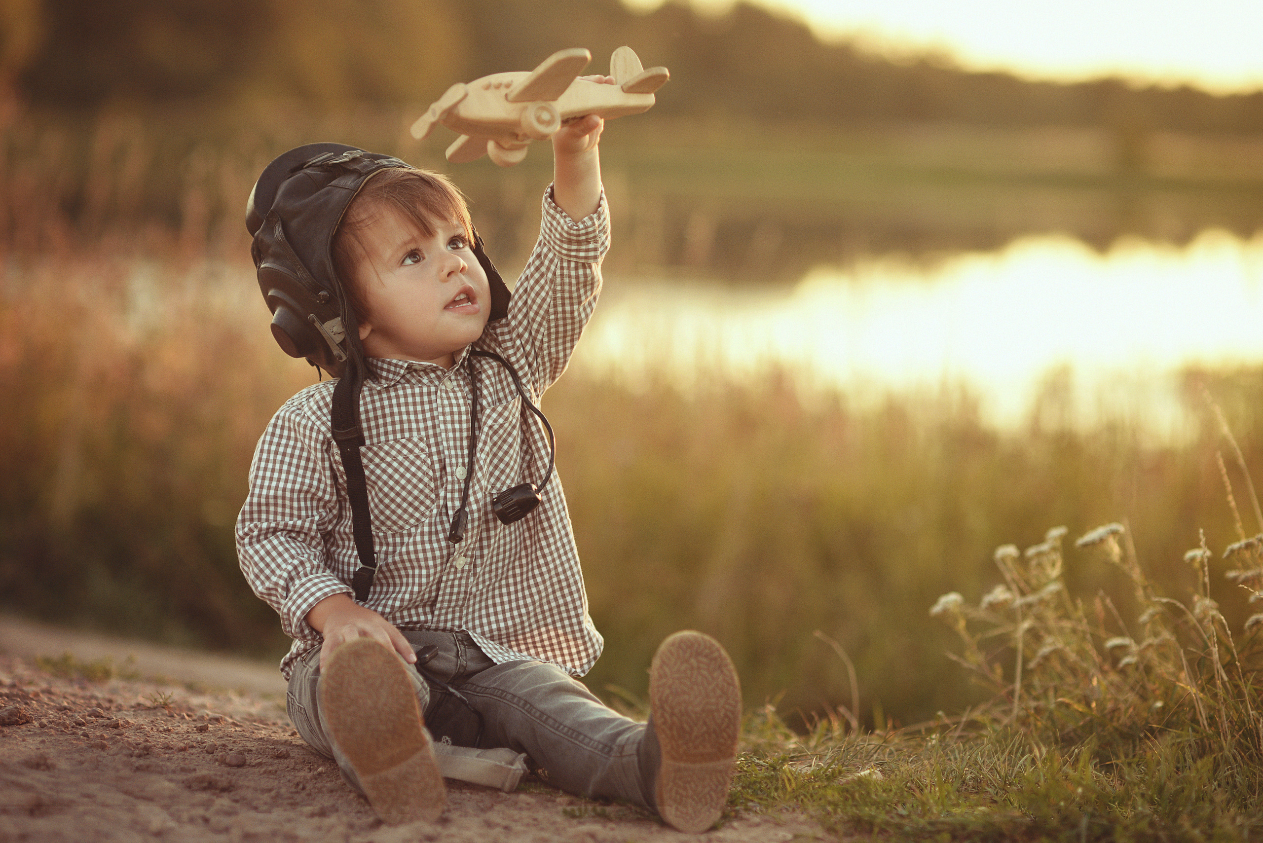 Маленький летчик. Фотограф Альбина Вакунова