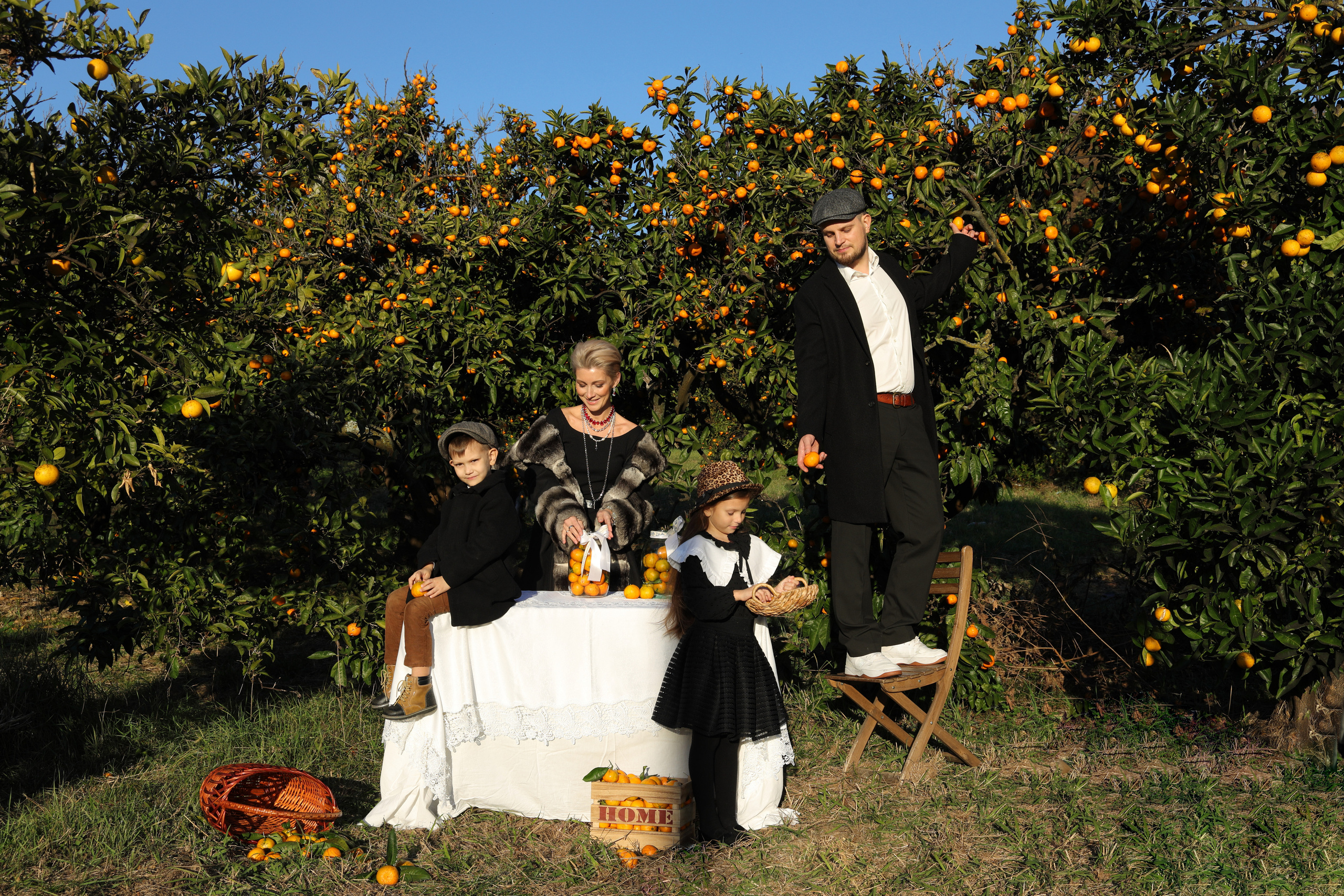 модная семейная фотосессия в Сочи