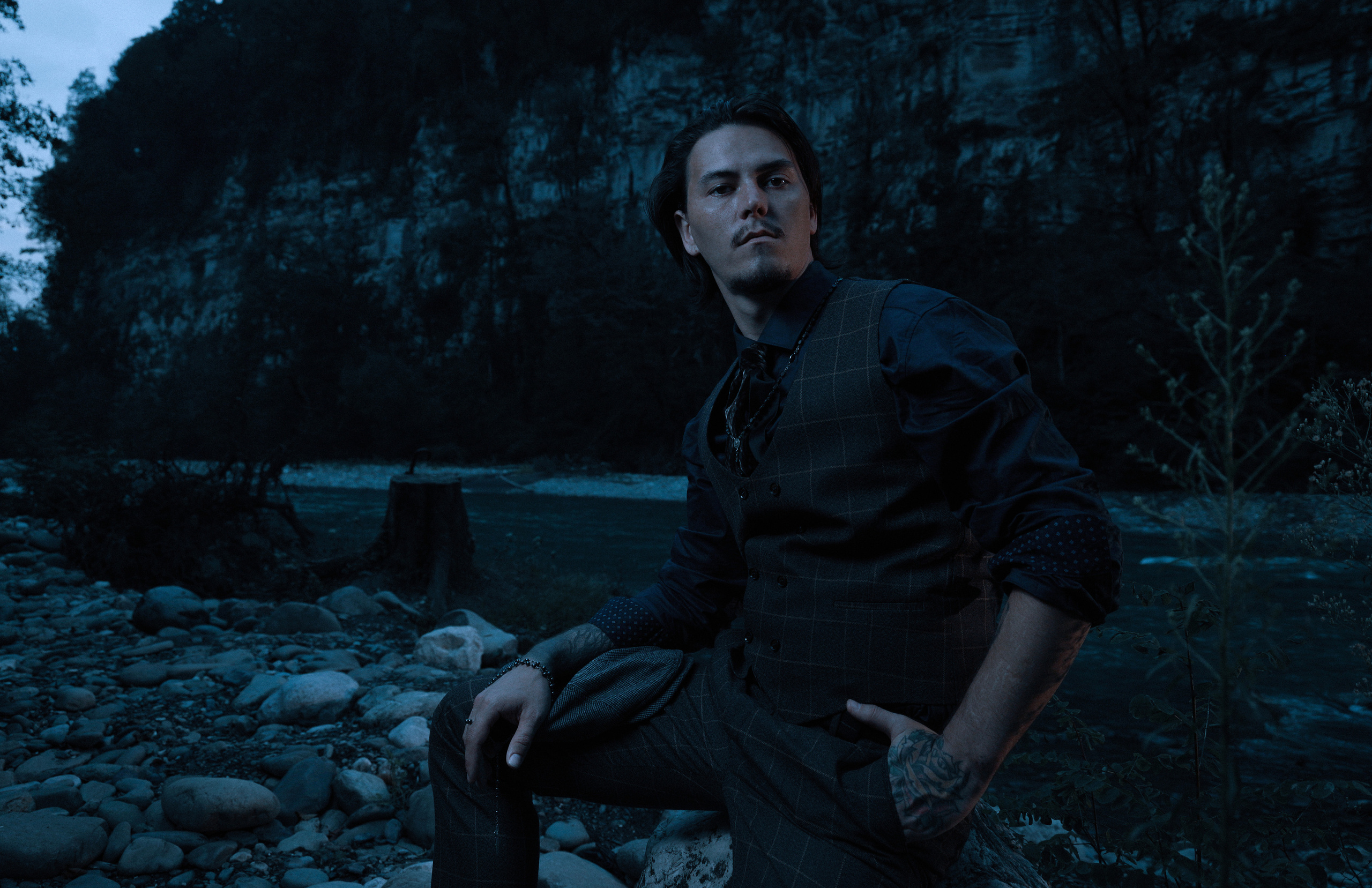 стильный мужской портрет 