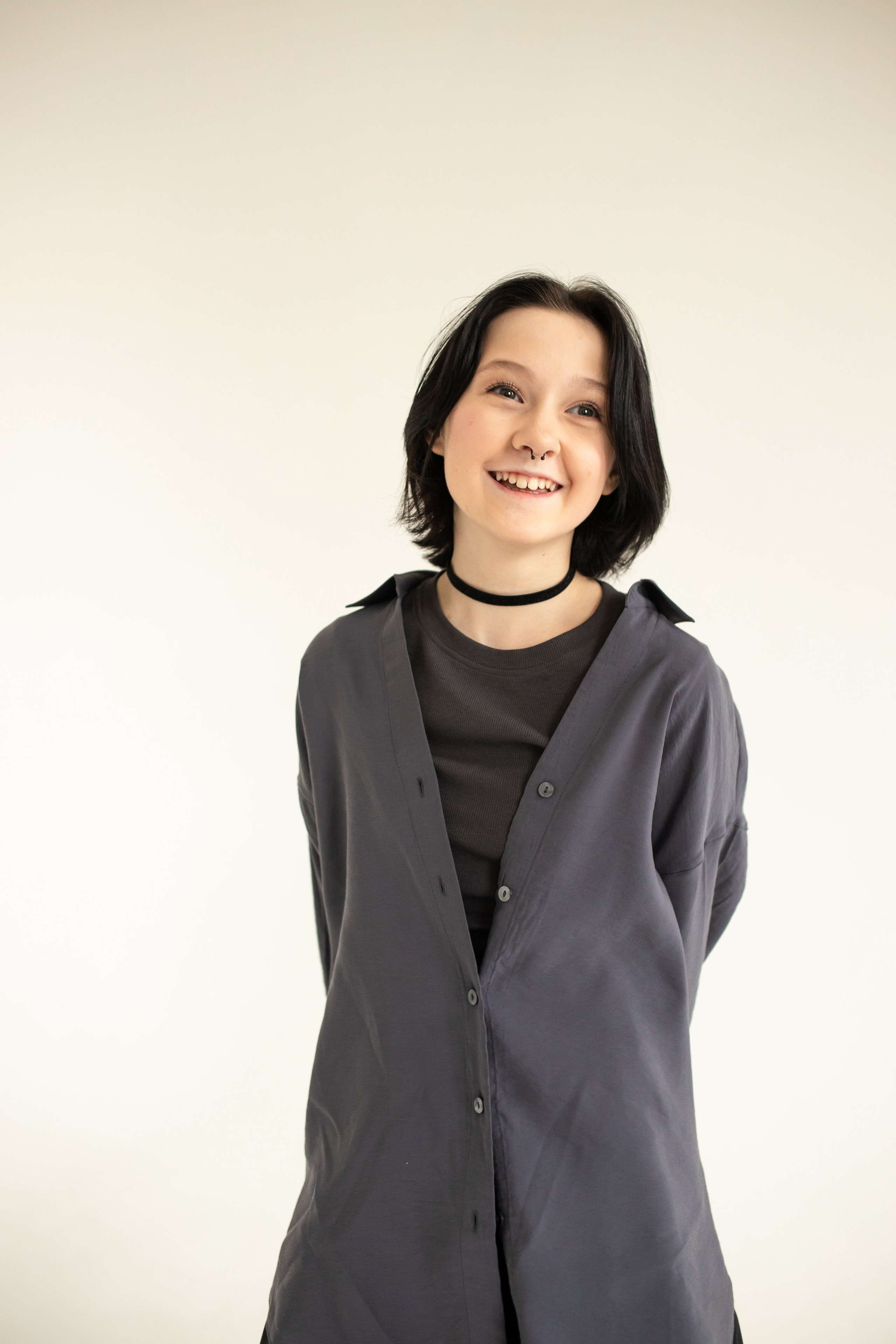 Семейная фотосессия на циклораме с естественным светом. Фотограф в Железнодорожном и Балашихе