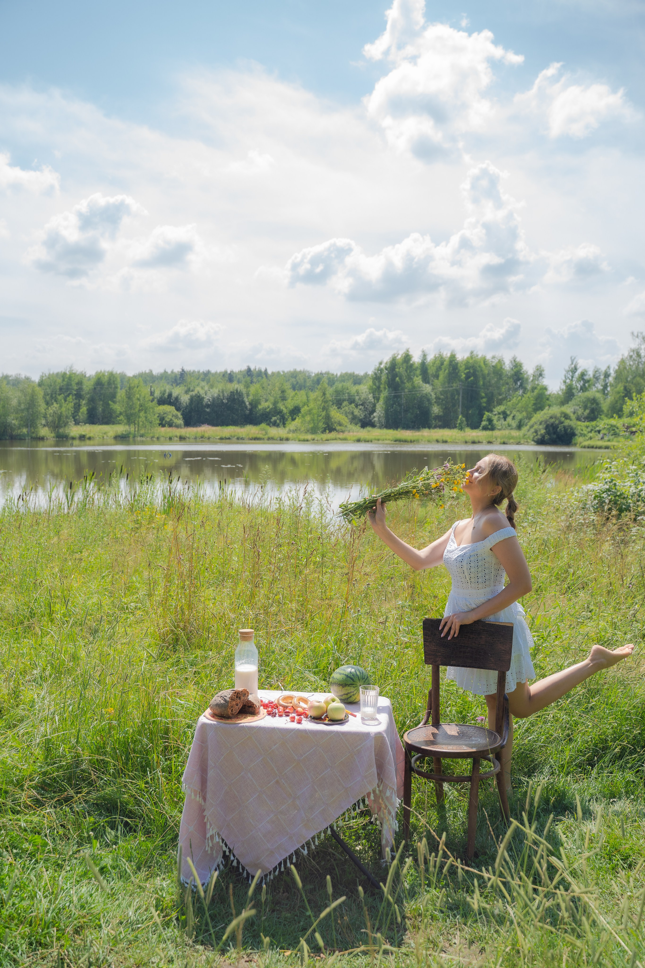 Фотосессия на природе «прачка»