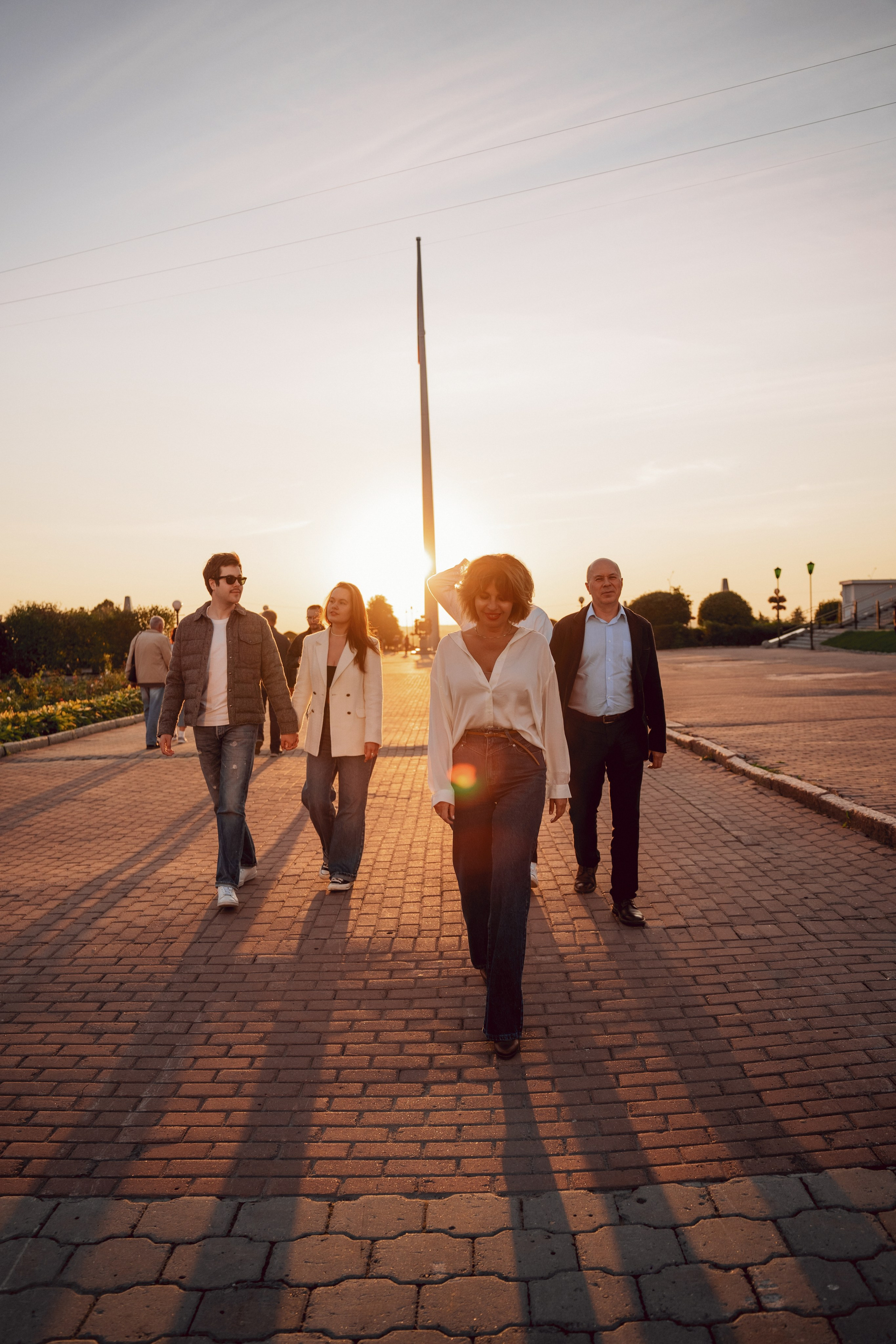 Семейная прогулка. Фотосессия на закате. Яна Орехова. Фотограф в Томске