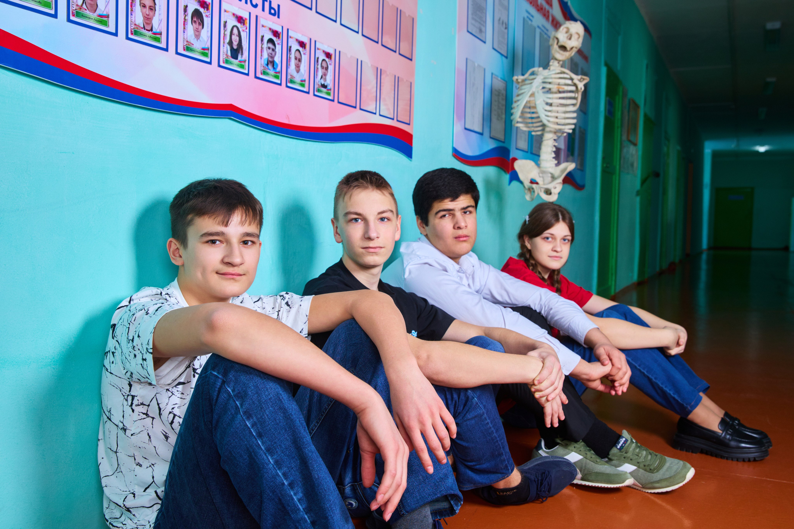 Съемка в школе Борска