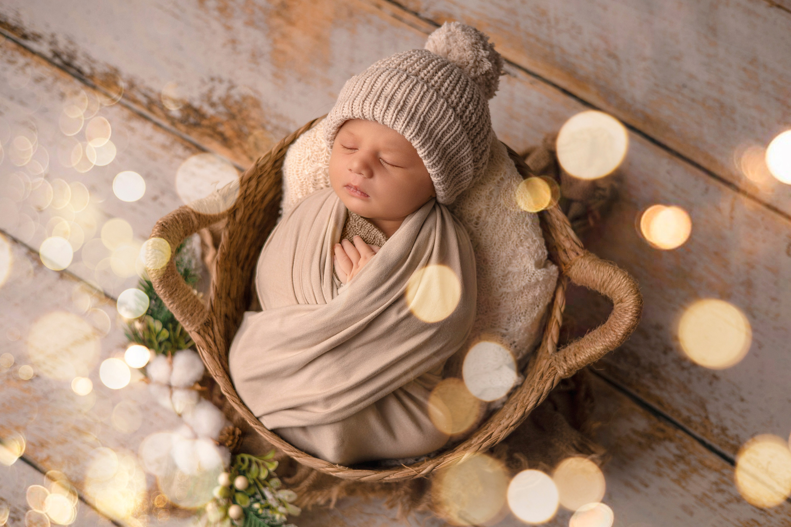 фотосессия малыша на новый год