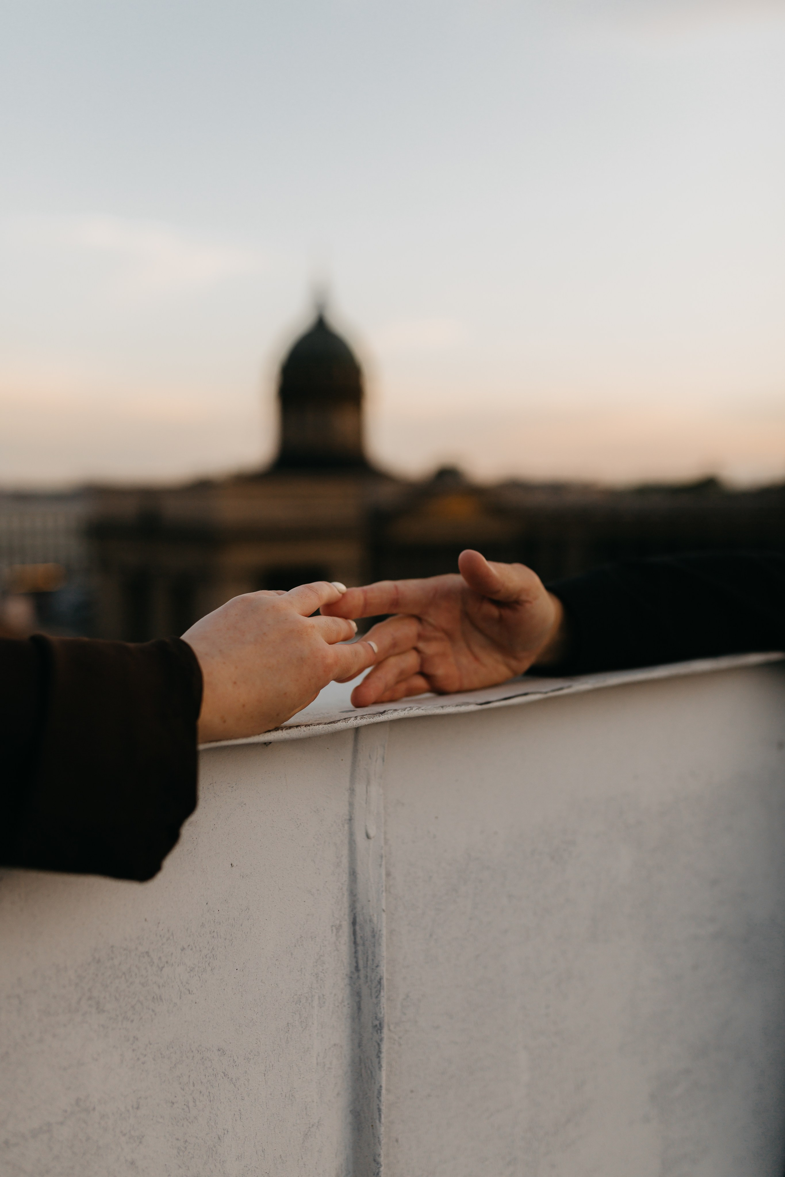 LoveStory на крышах Питера. Фотограф Санкт-Петербург Князева Елизавета