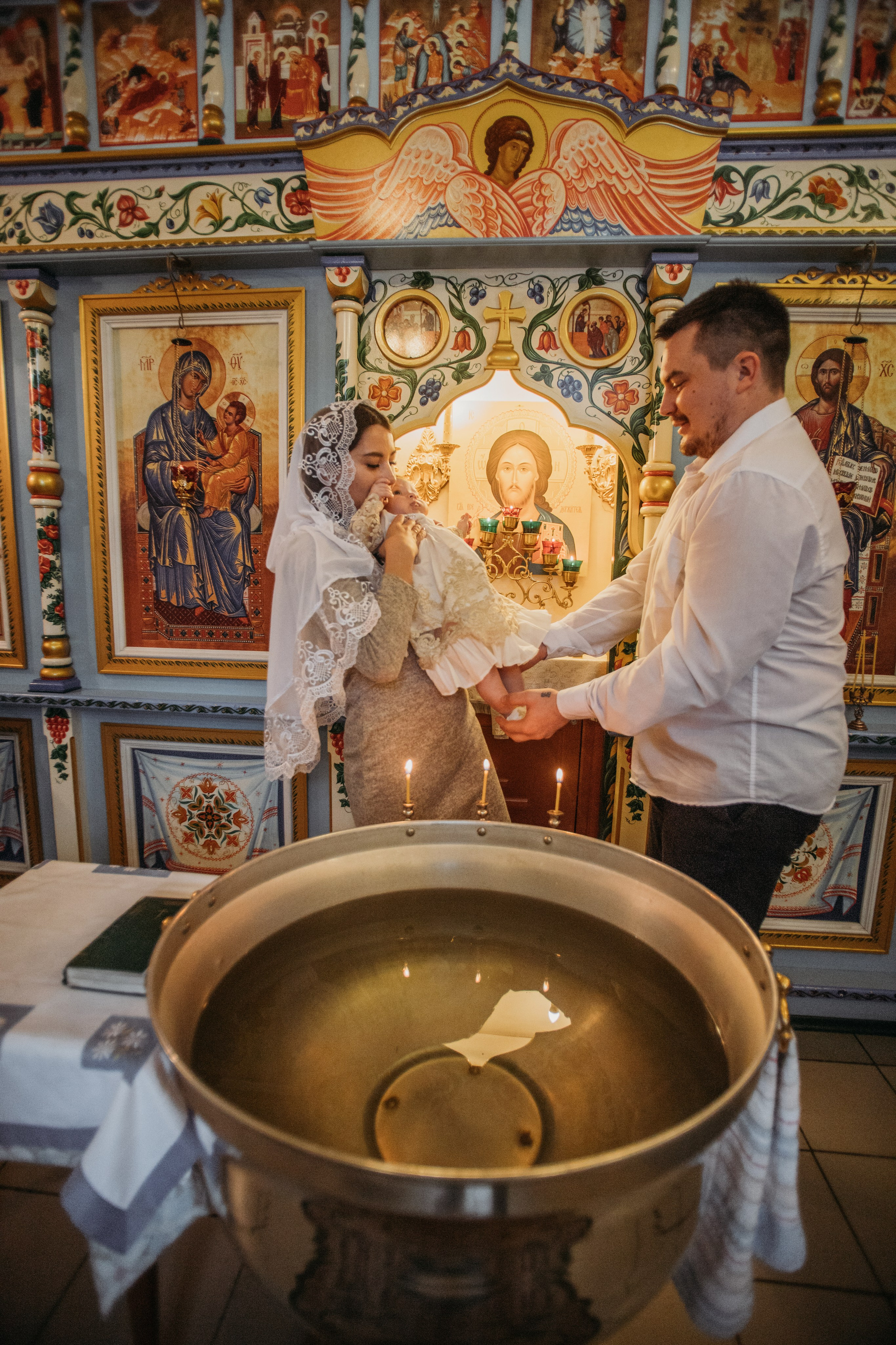 Крещение Аглаи. Венера Гайн. Репортажный фотограф  Тюмень. Обучение фотографии с 0