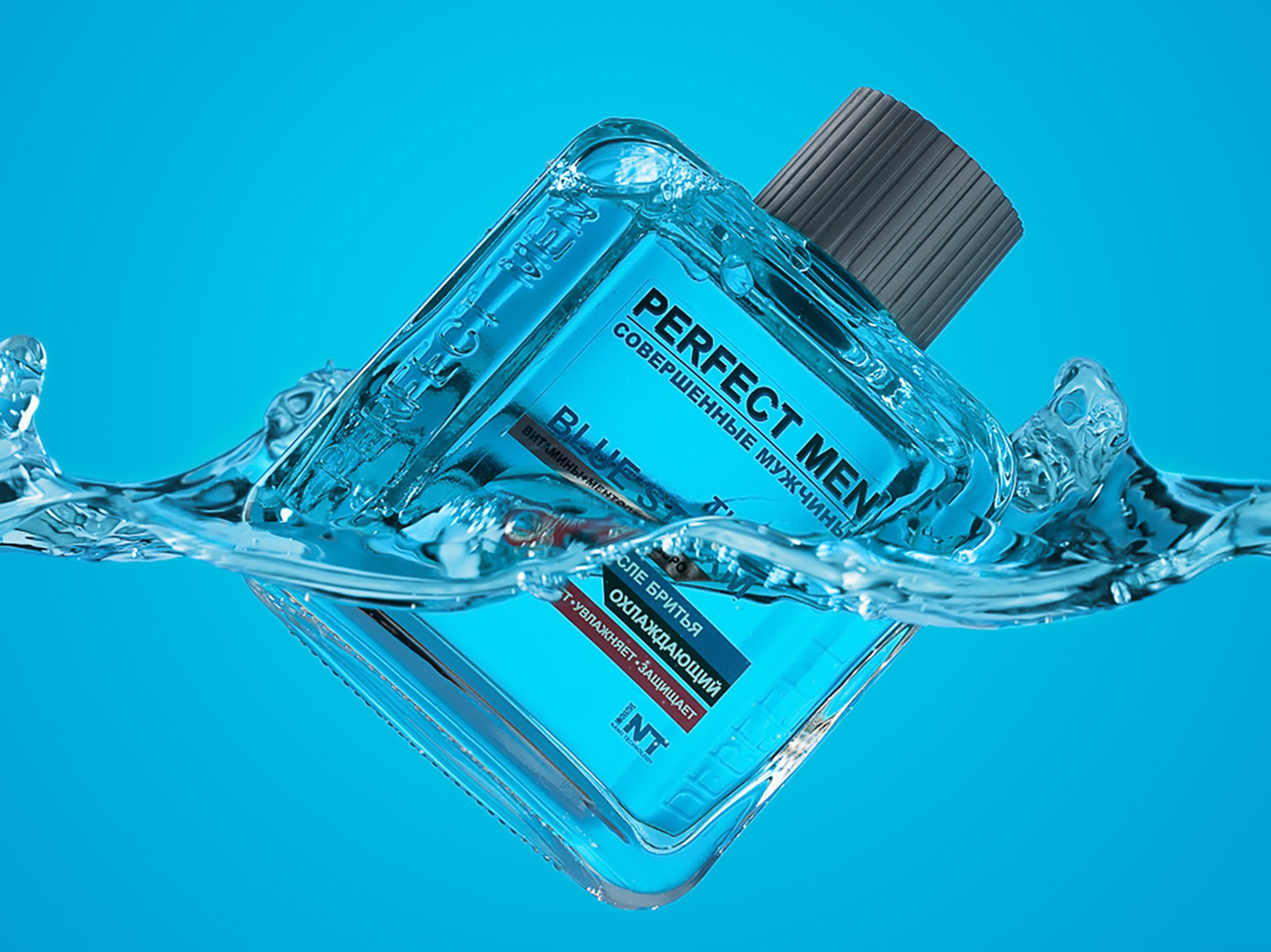 лосьон после бритья в воде