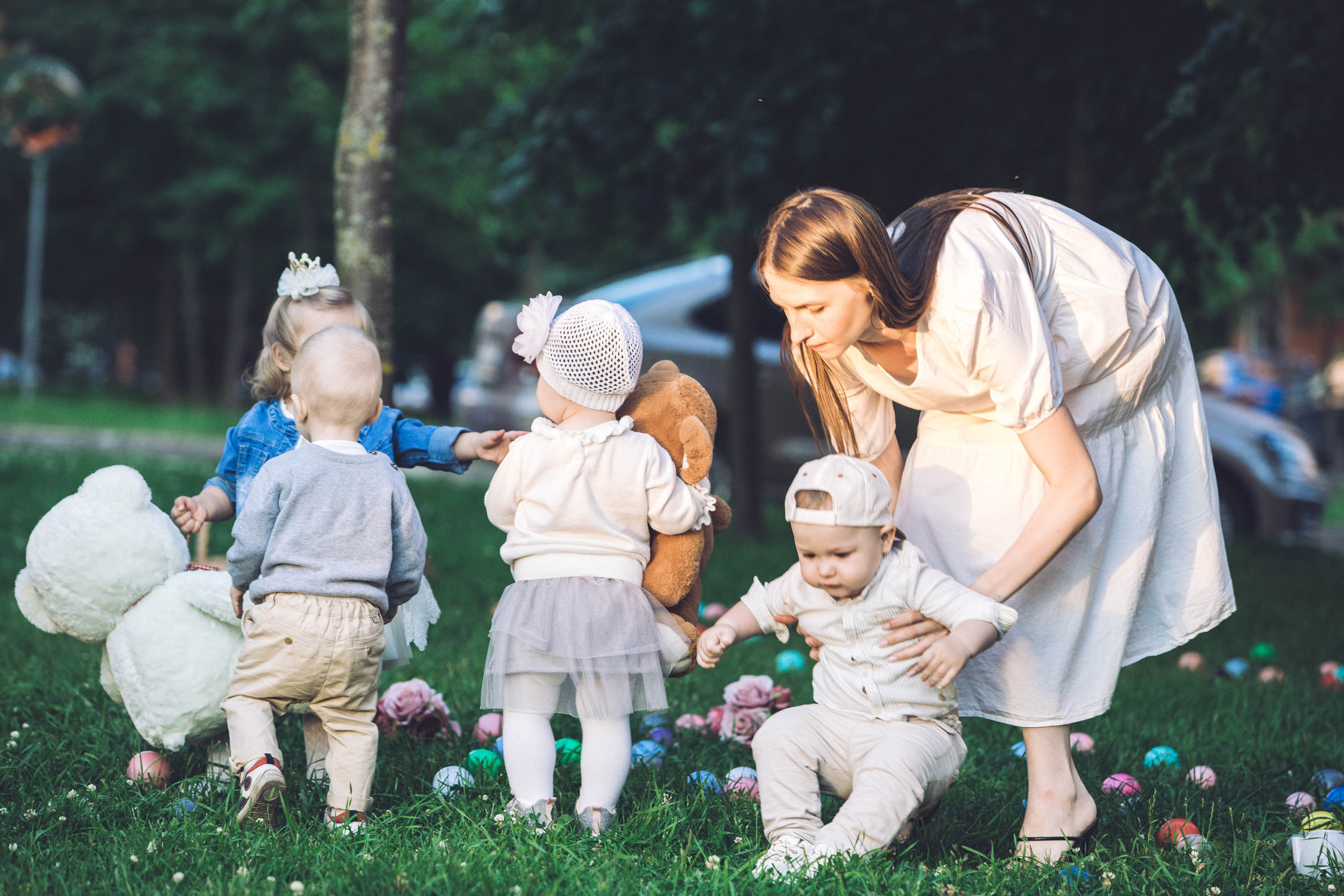 Малыши (первое знакомство). Фотограф — художник в Москве Васильева Юлия