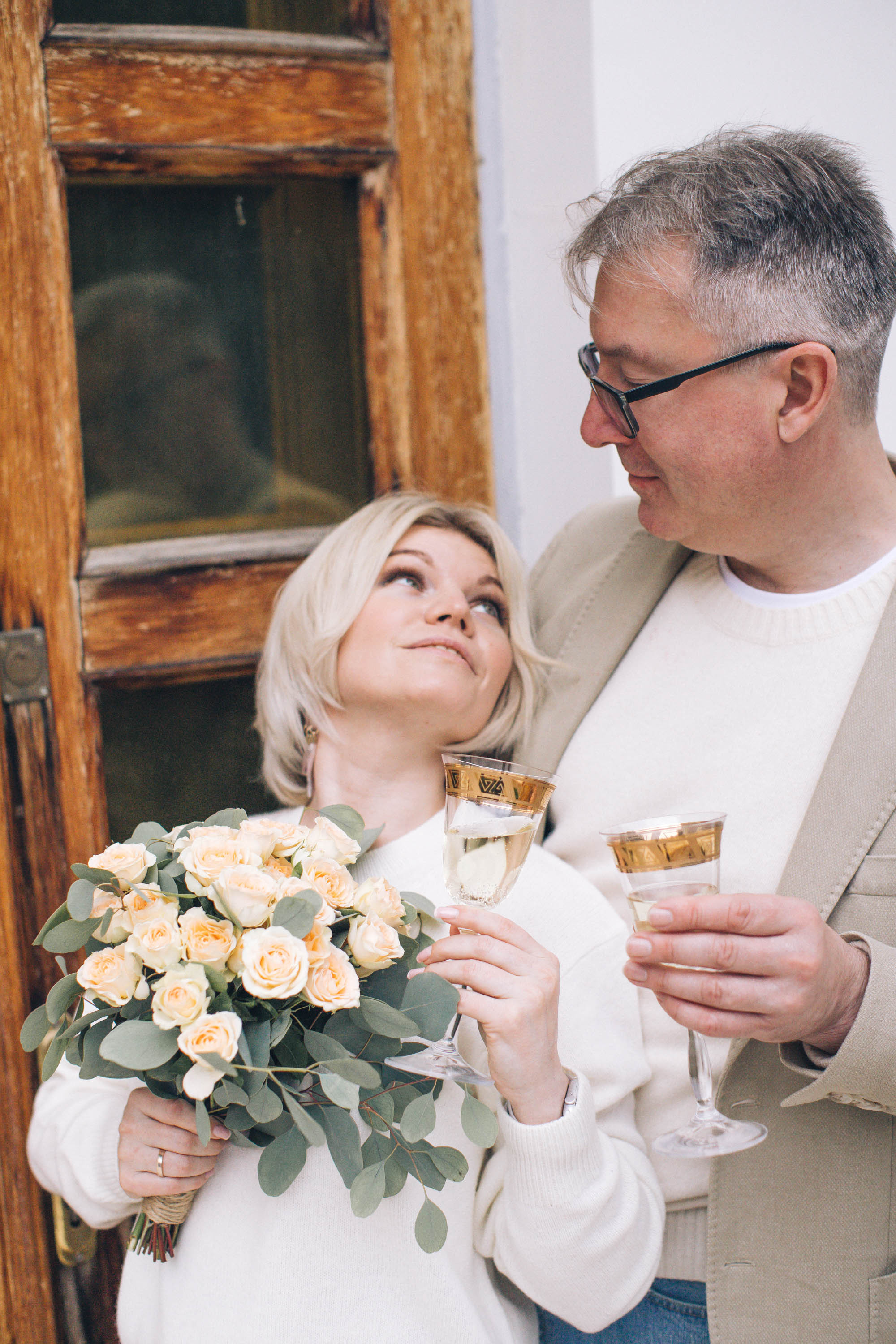 Евгения и Александр (годовщина свадьбы). Фотограф — художник в Москве Васильева Юлия