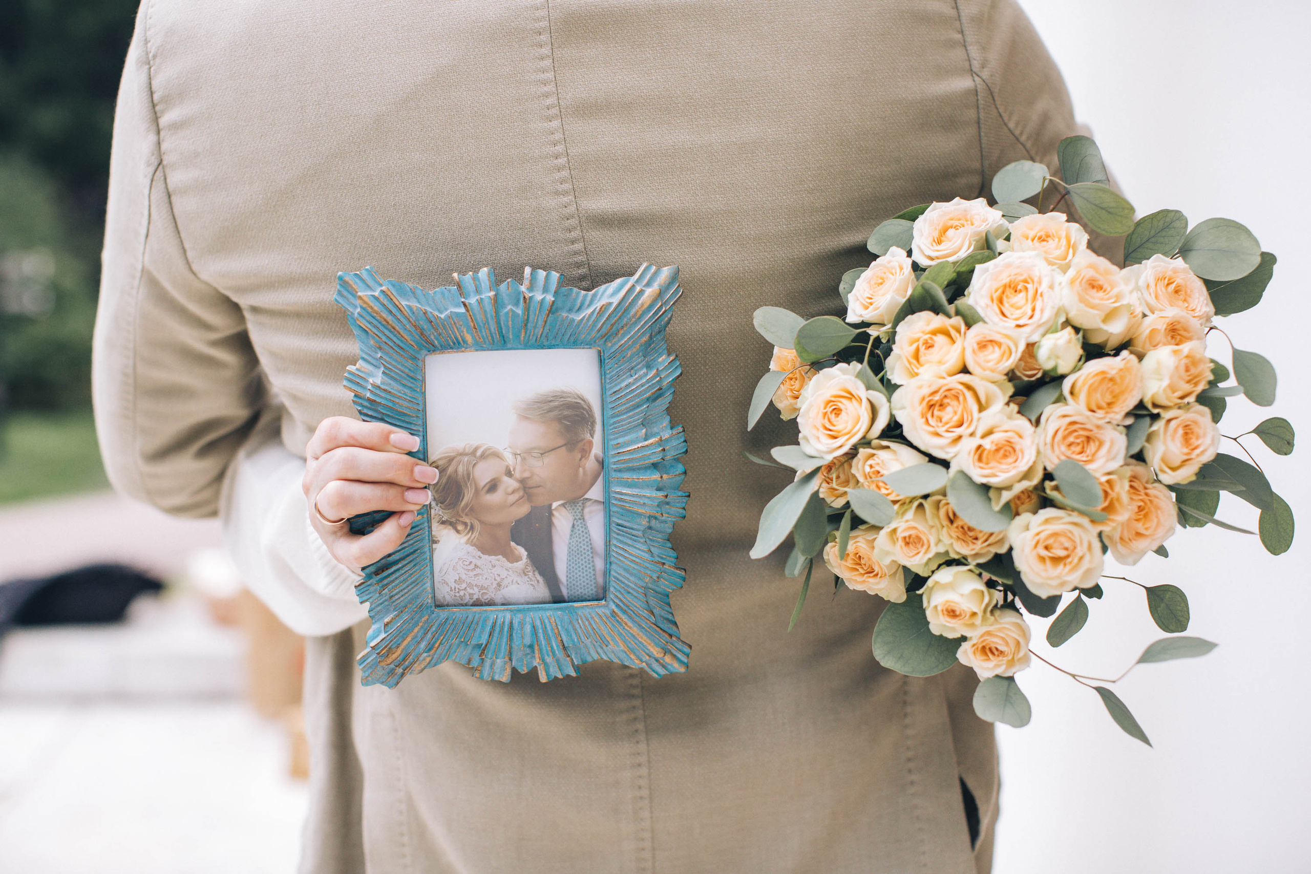 Евгения и Александр (годовщина свадьбы). Фотограф — художник в Москве Васильева Юлия