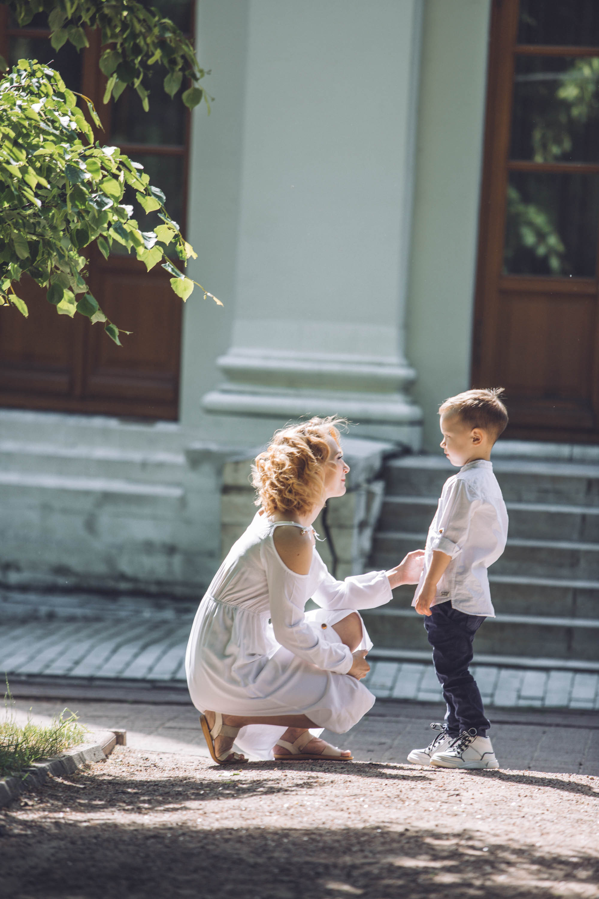 Виктория с сыном. Фотограф — художник в Москве Васильева Юлия