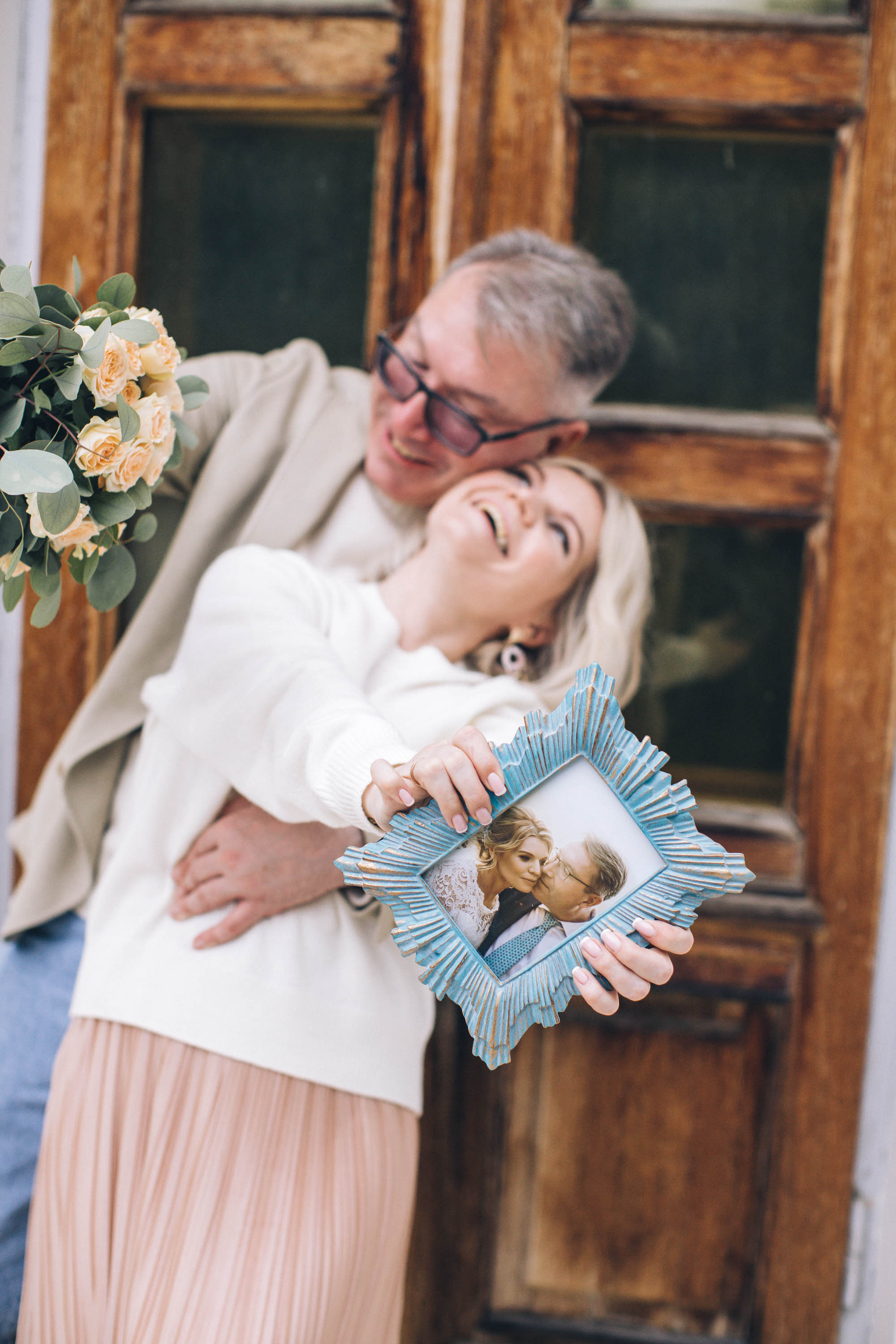 Евгения и Александр (годовщина свадьбы). Фотограф — художник в Москве Васильева Юлия
