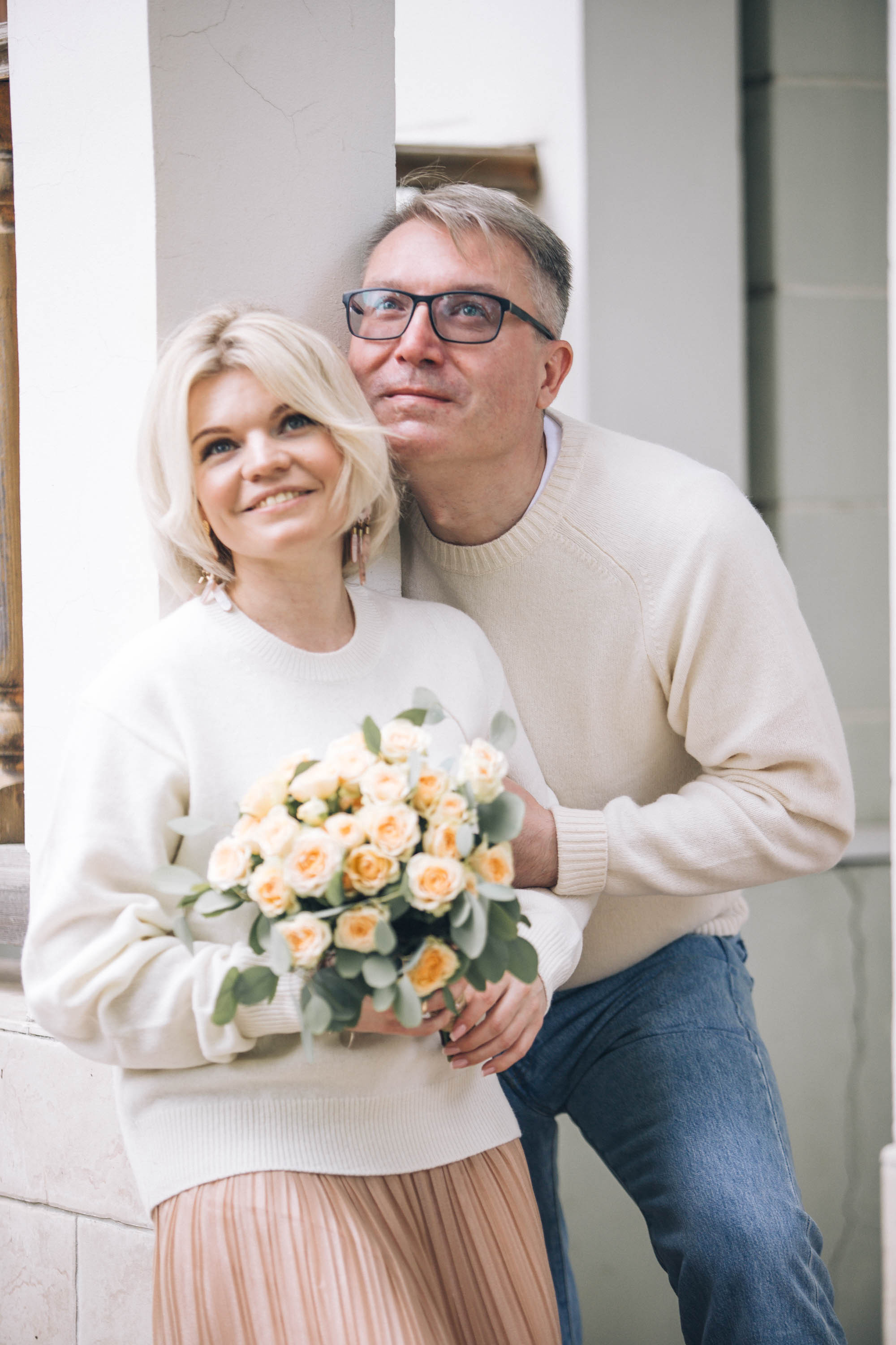 Евгения и Александр (годовщина свадьбы). Фотограф — художник в Москве Васильева Юлия