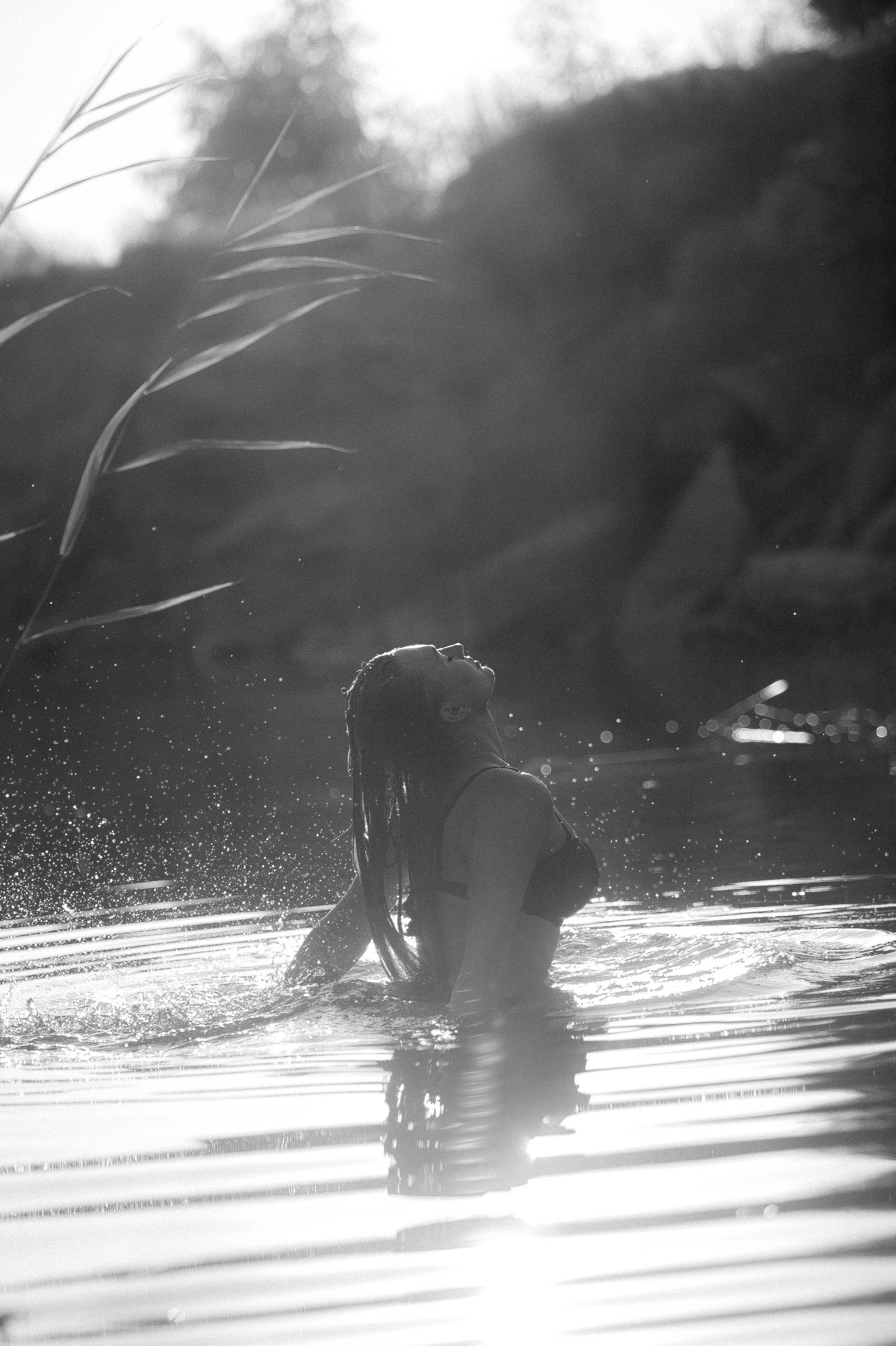 Закат на прекрасном озере. Фотограф — художник в Москве Васильева Юлия