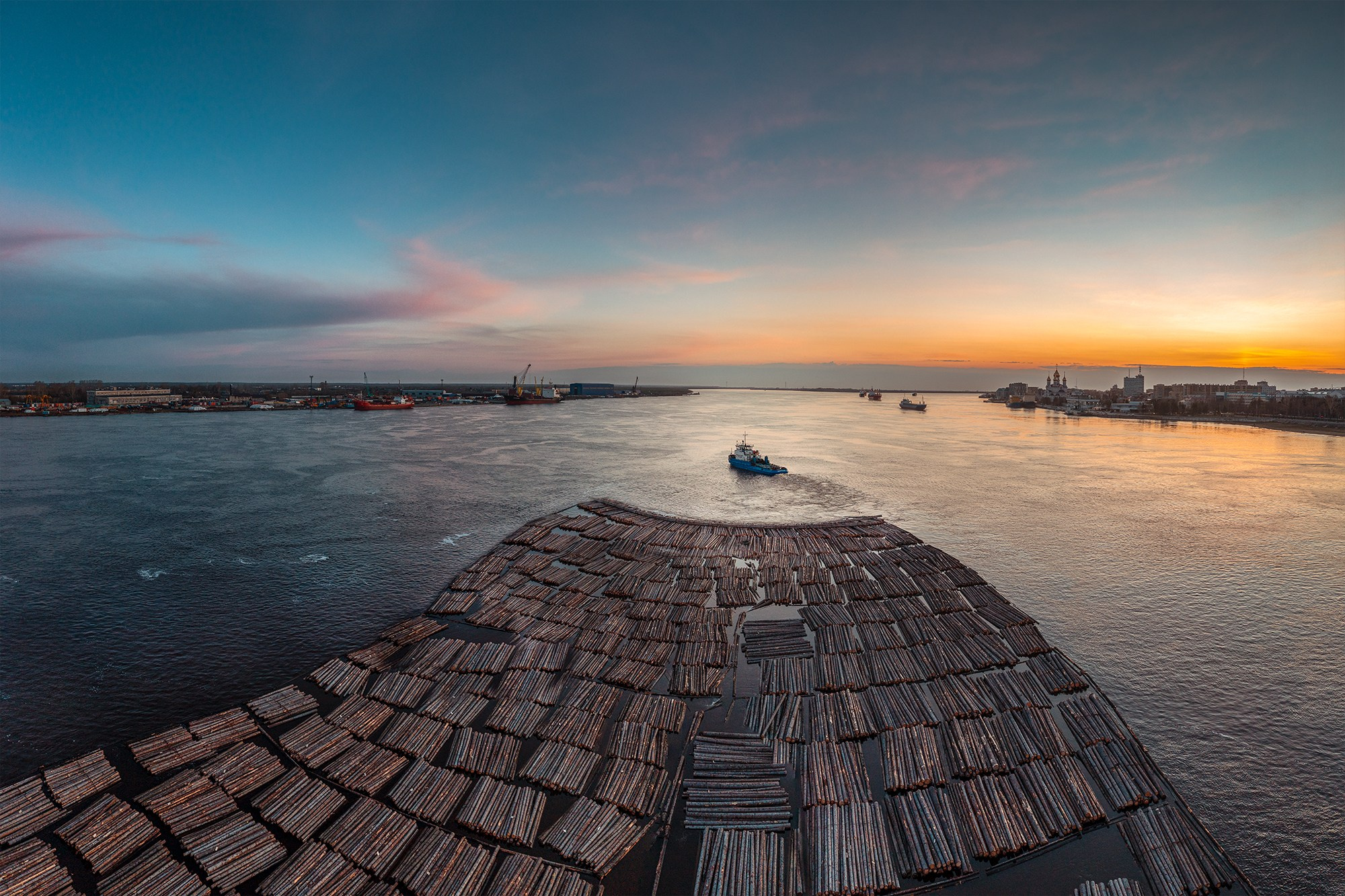 Город. Аэросъемка в Архангельске, Александр Ермолин