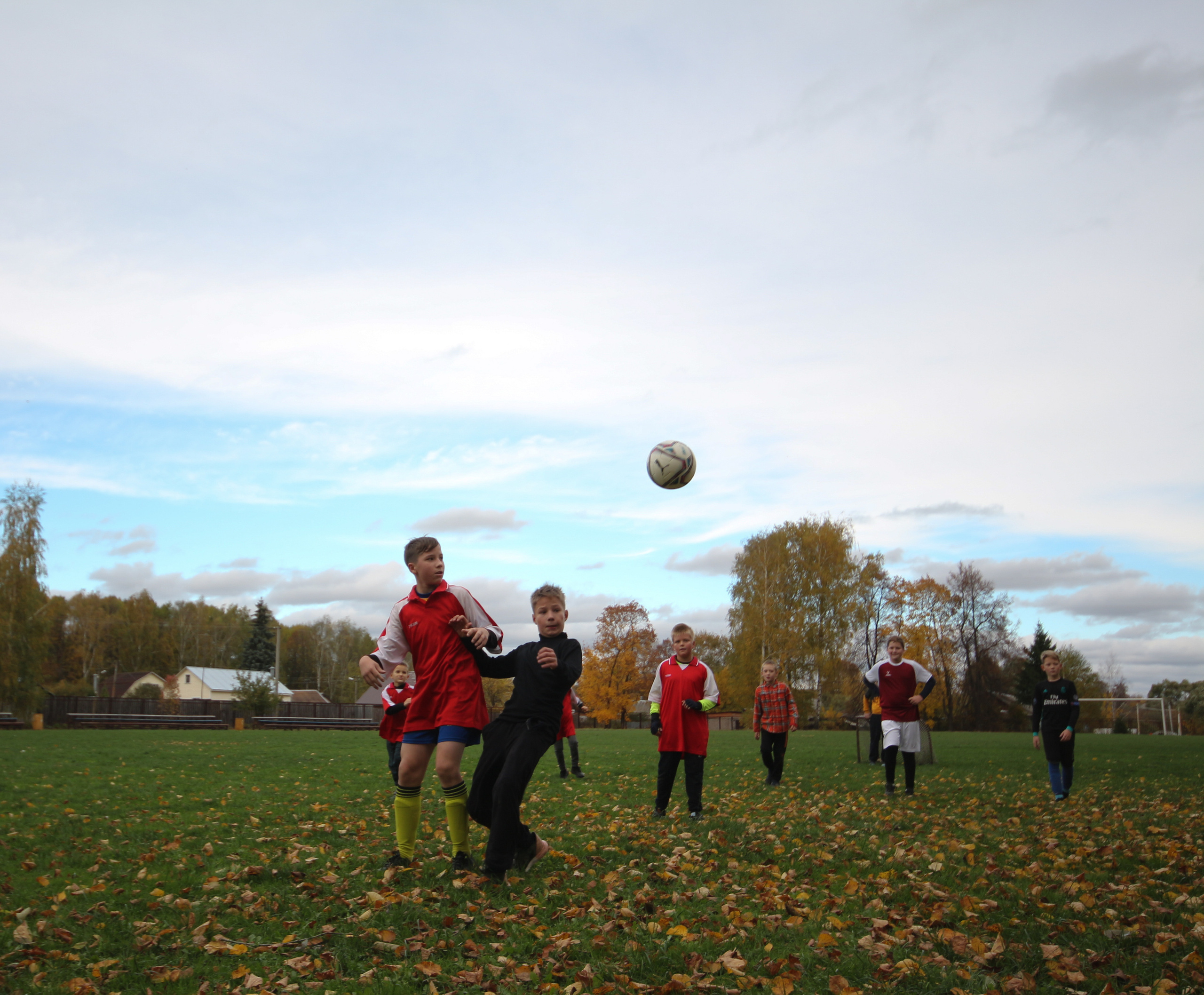 Футбольная встреча. Вознесенский храм села Барановское
