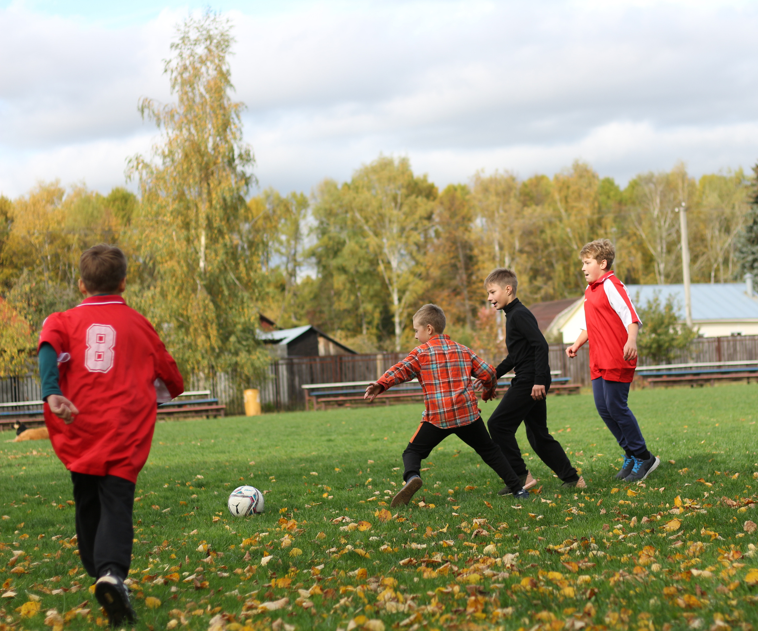 Футбольная встреча. Вознесенский храм села Барановское