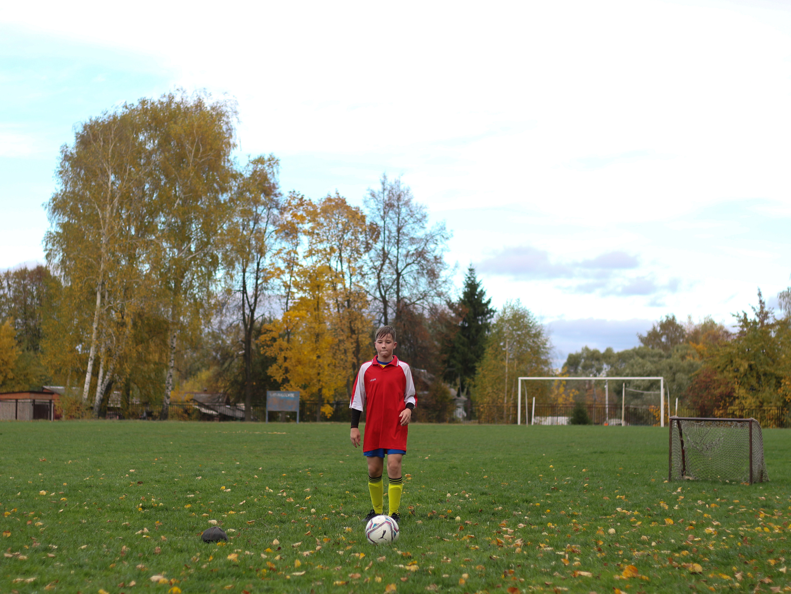 Футбольная встреча. Вознесенский храм села Барановское
