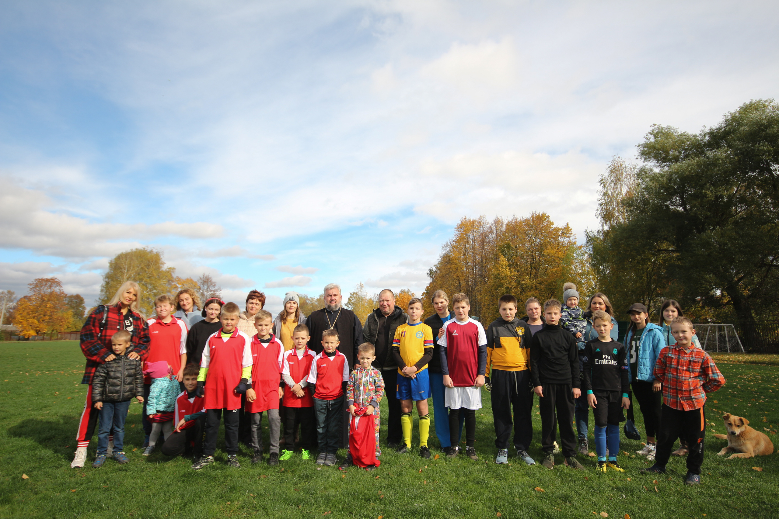 Футбольная встреча. Вознесенский храм села Барановское