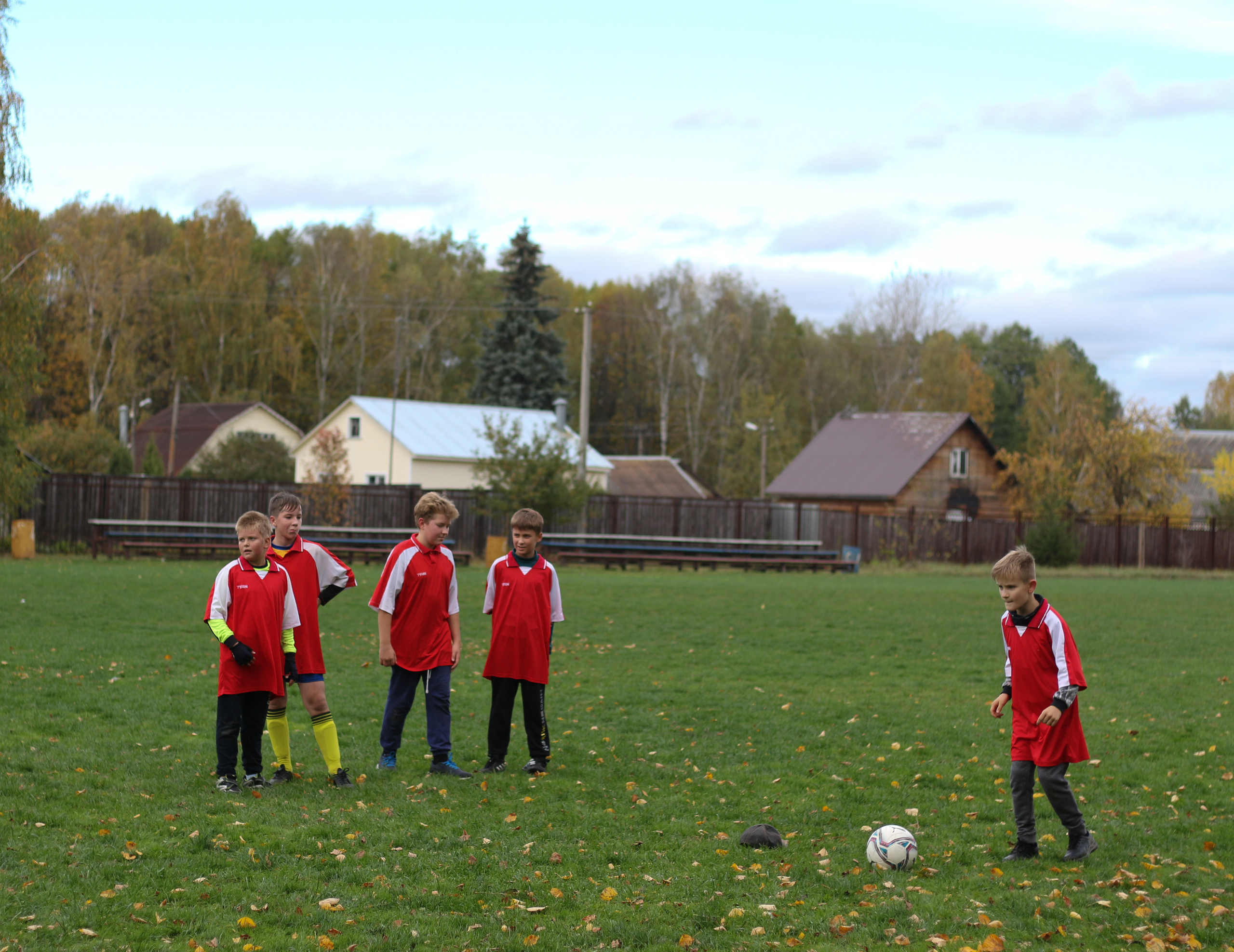 Футбольная встреча. Вознесенский храм села Барановское