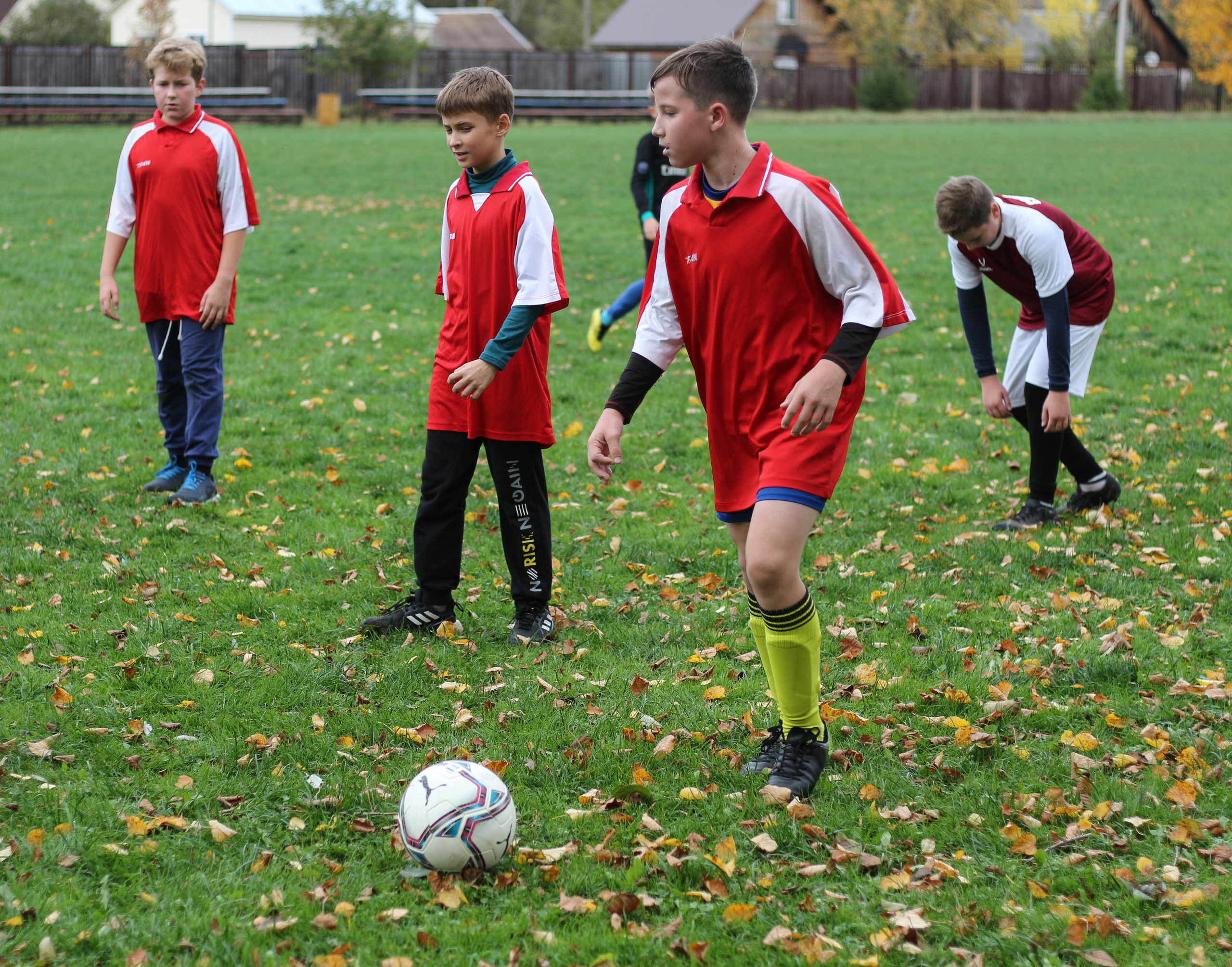 Футбольная встреча. Вознесенский храм села Барановское