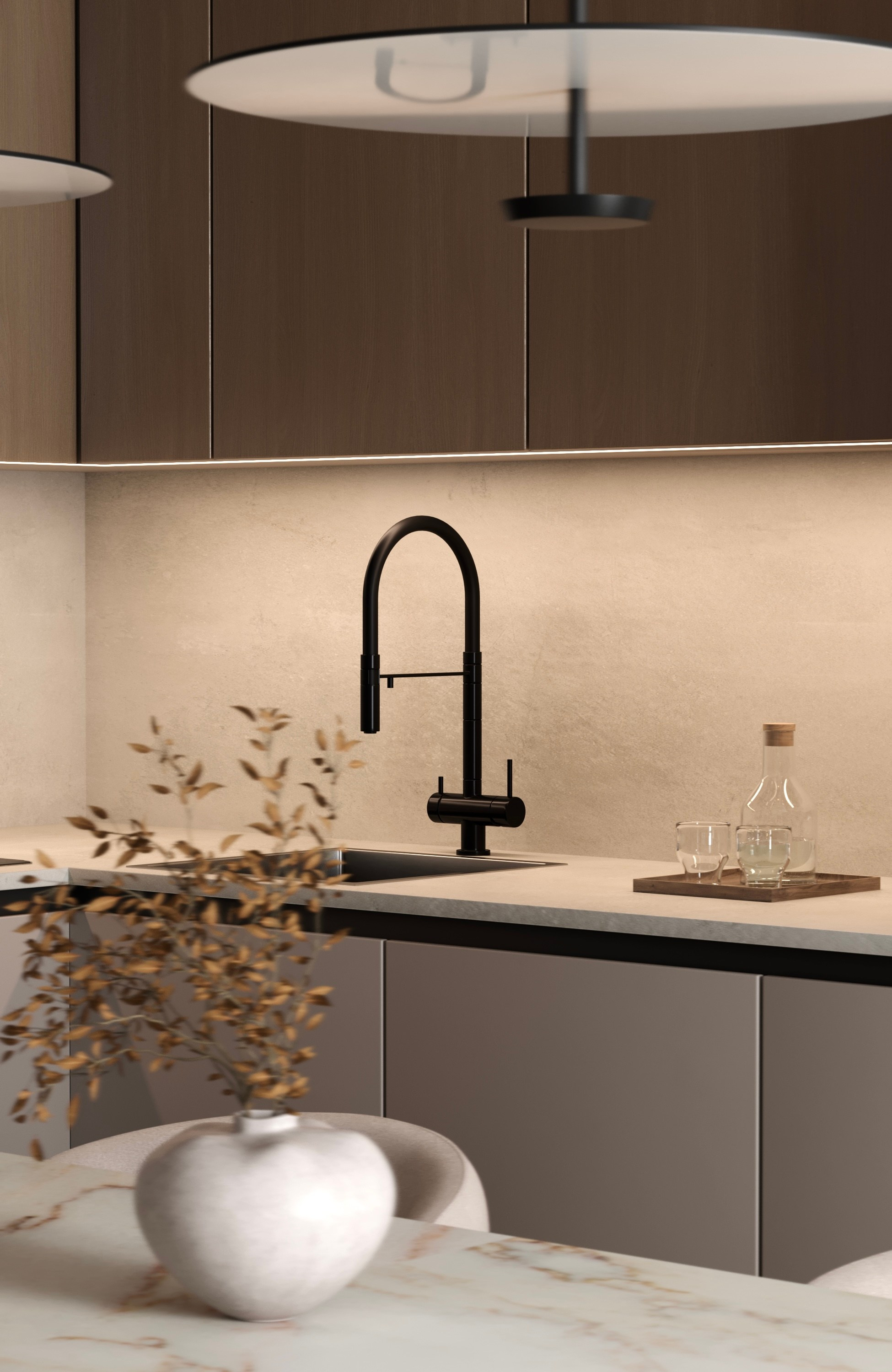 Light minimalistic interior 1. Cg artist Shchapov Dmitry