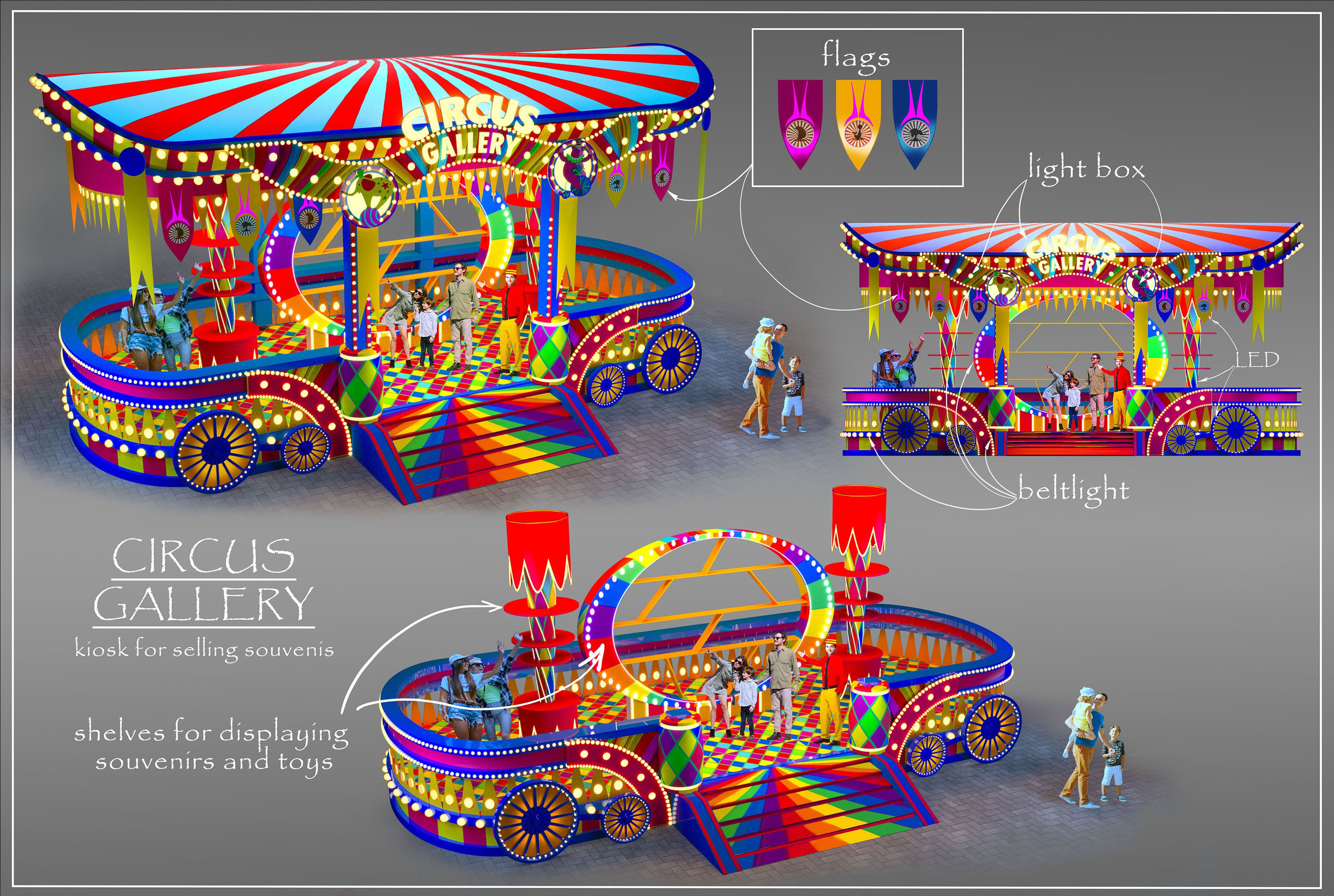 THEMED PARK. Munina Dina. Set design portfolio