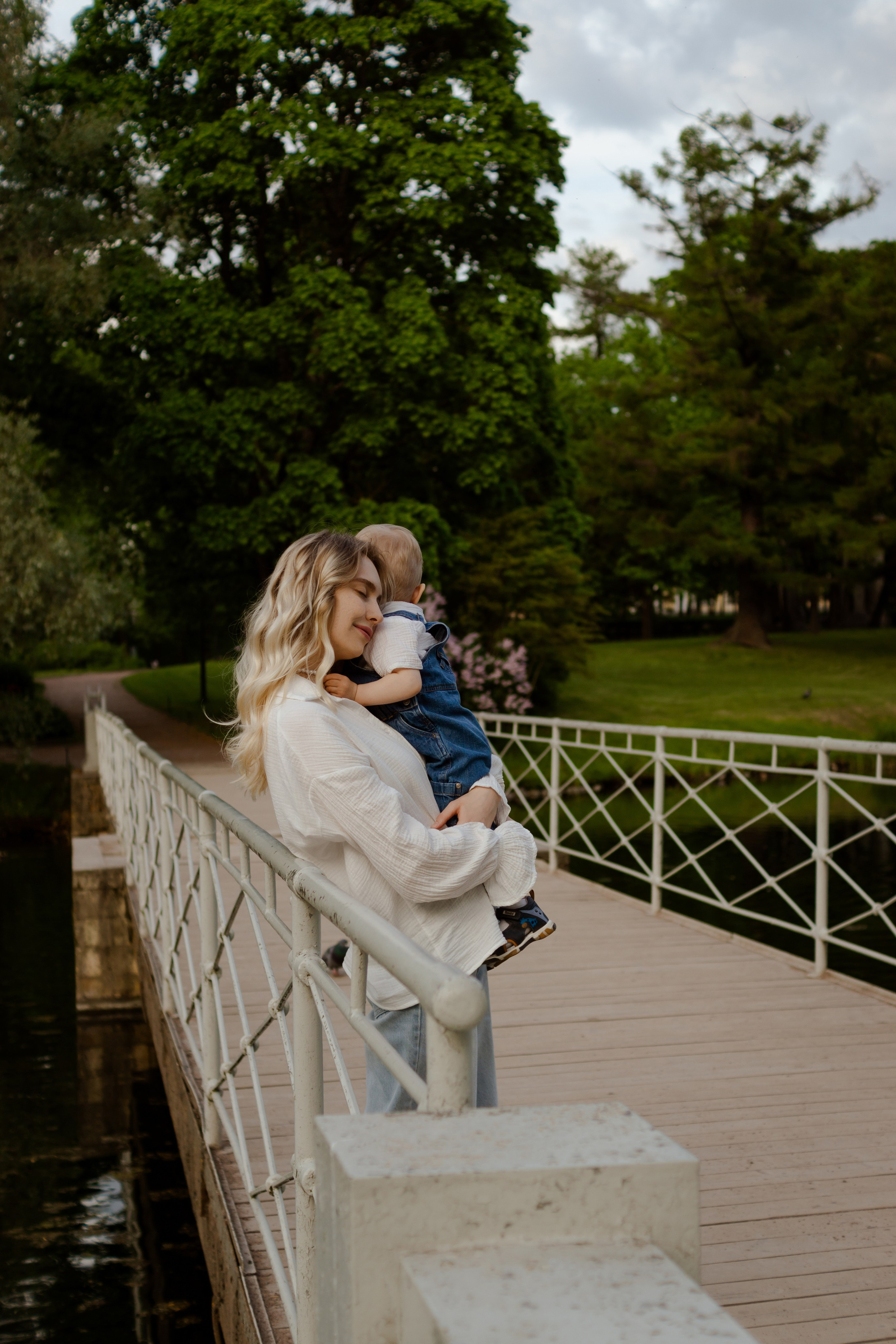 Аня с сыном Сашей